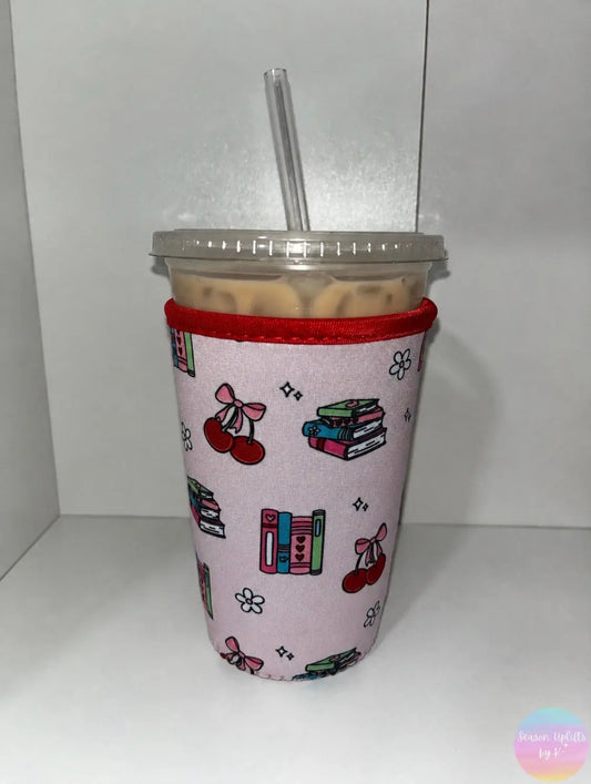 Books & Cherries Drink Sleeve Season Uplifts by K