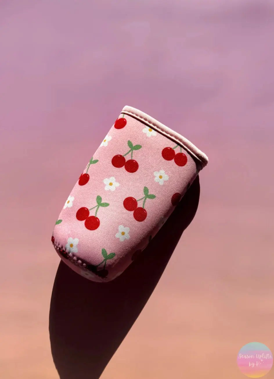 Cherries & Flowers Slim Can Sleeve Season Uplifts by K