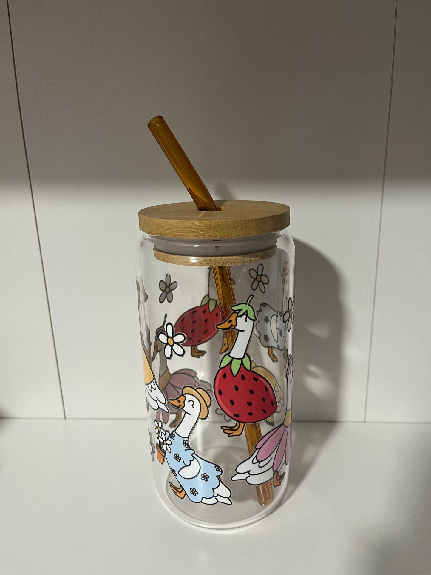 Colored Bent Glass Straws