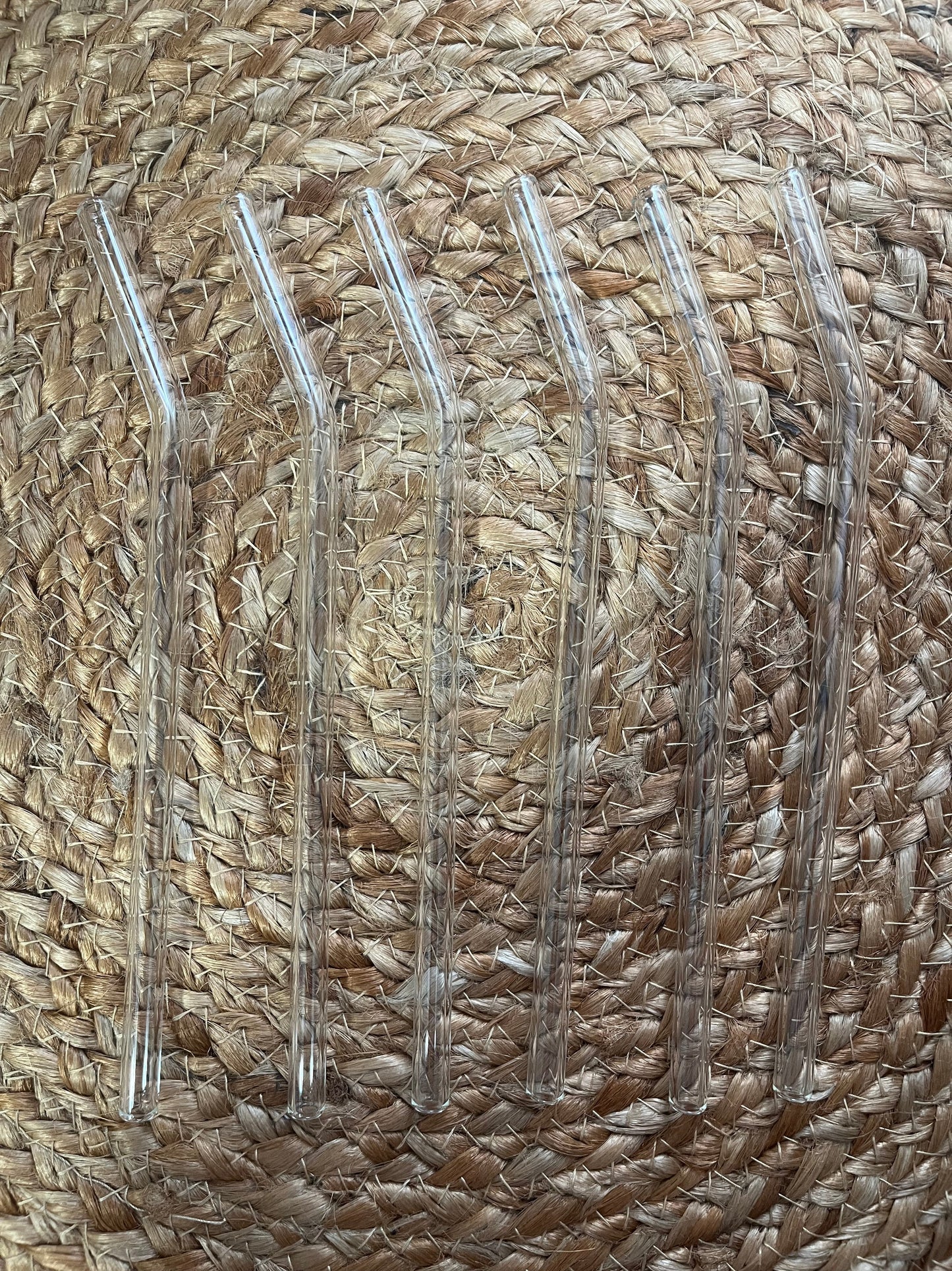 Colored Bent Glass Straws