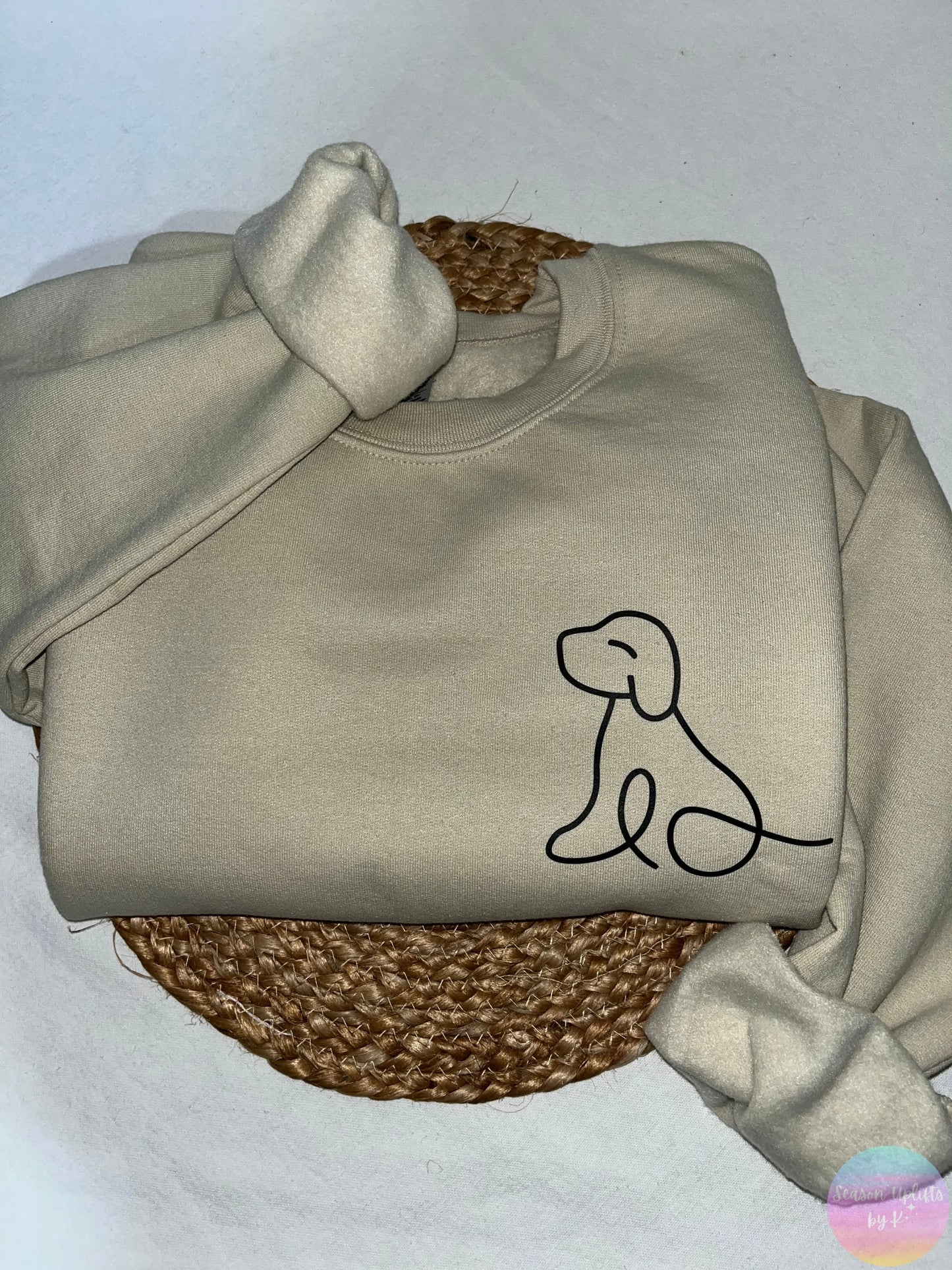 Dog Pocket Sand Crewneck Sweatshirt Season Uplifts by K