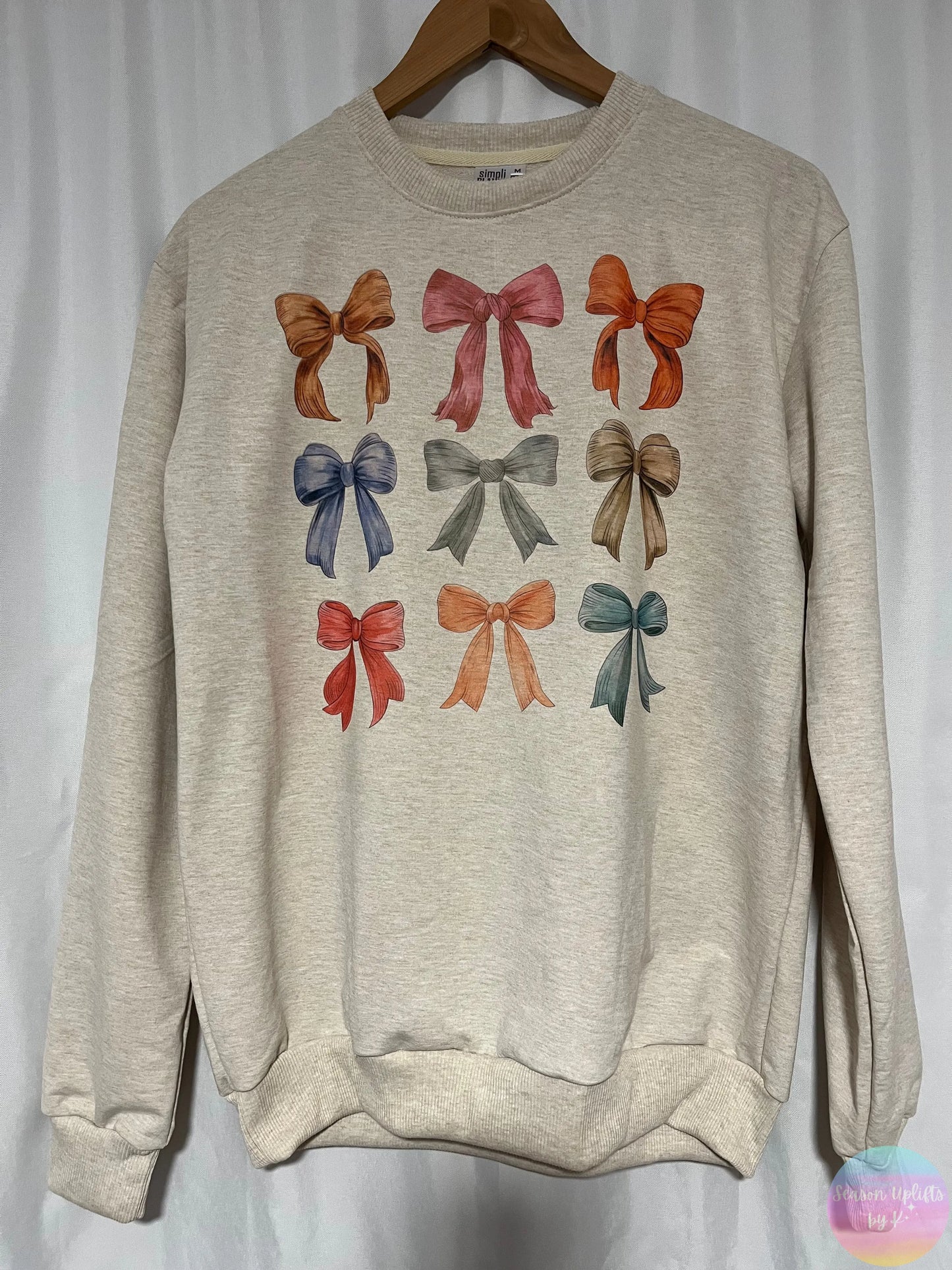 Fall Bows Sweatshirt Season Uplifts by K