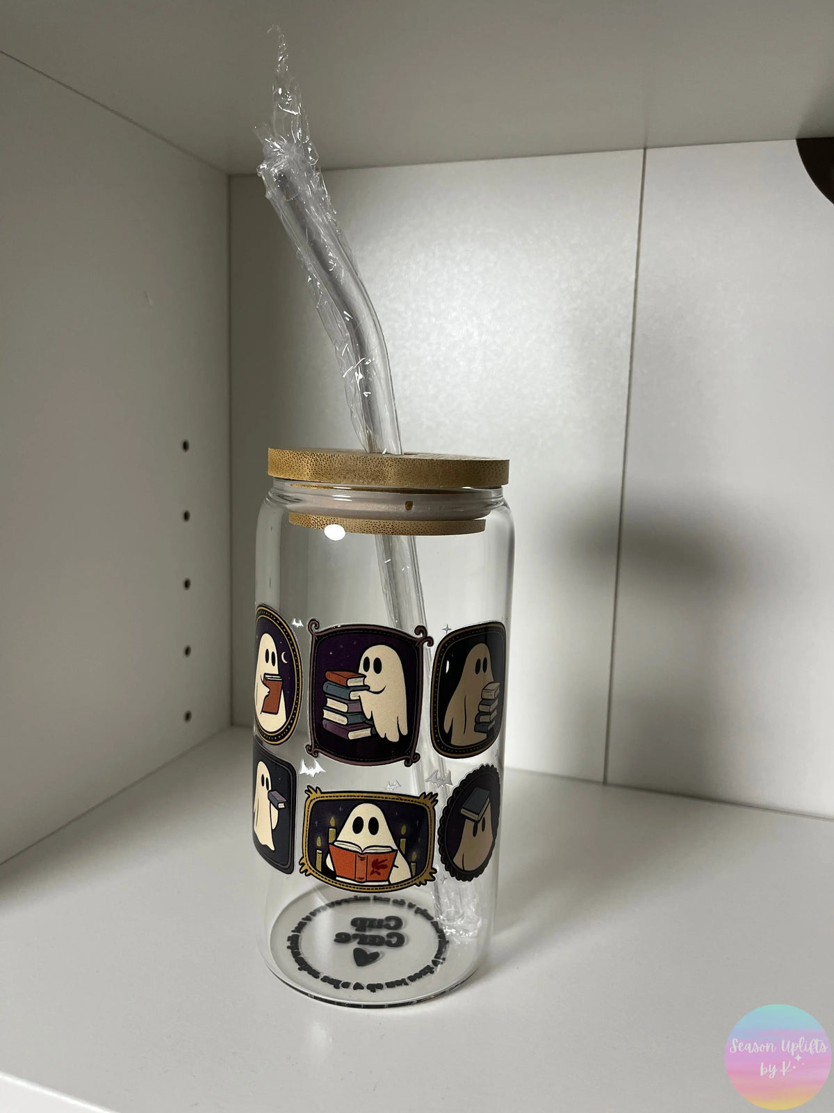 Ghost & Books Glass Cups Season Uplifts by K