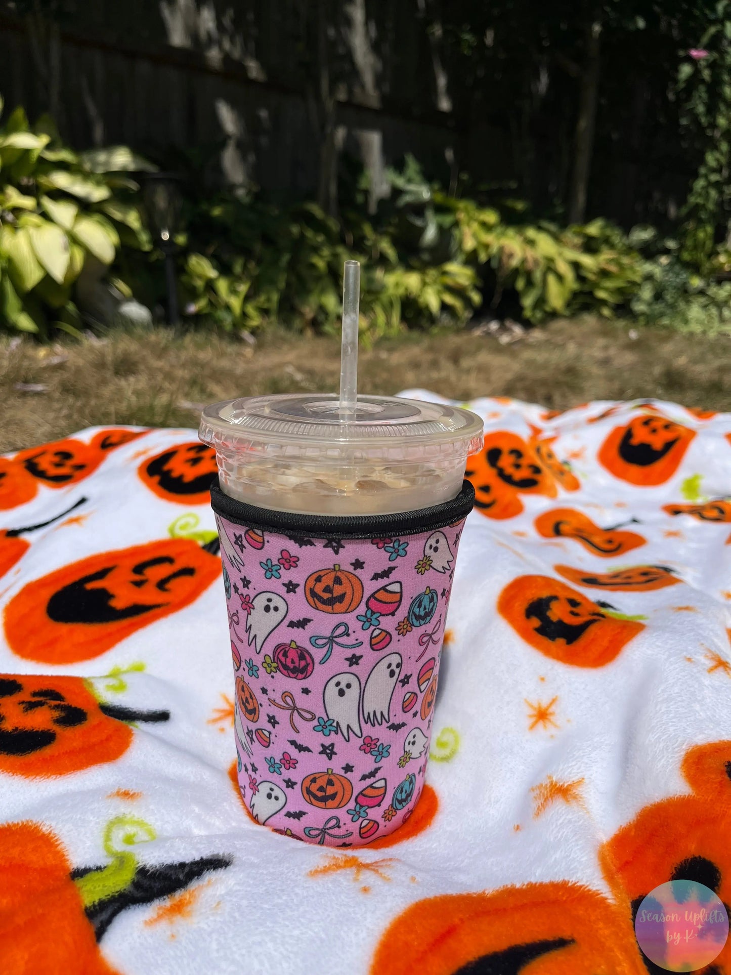 Girly Halloween Drink Sleeve Season Uplifts by K