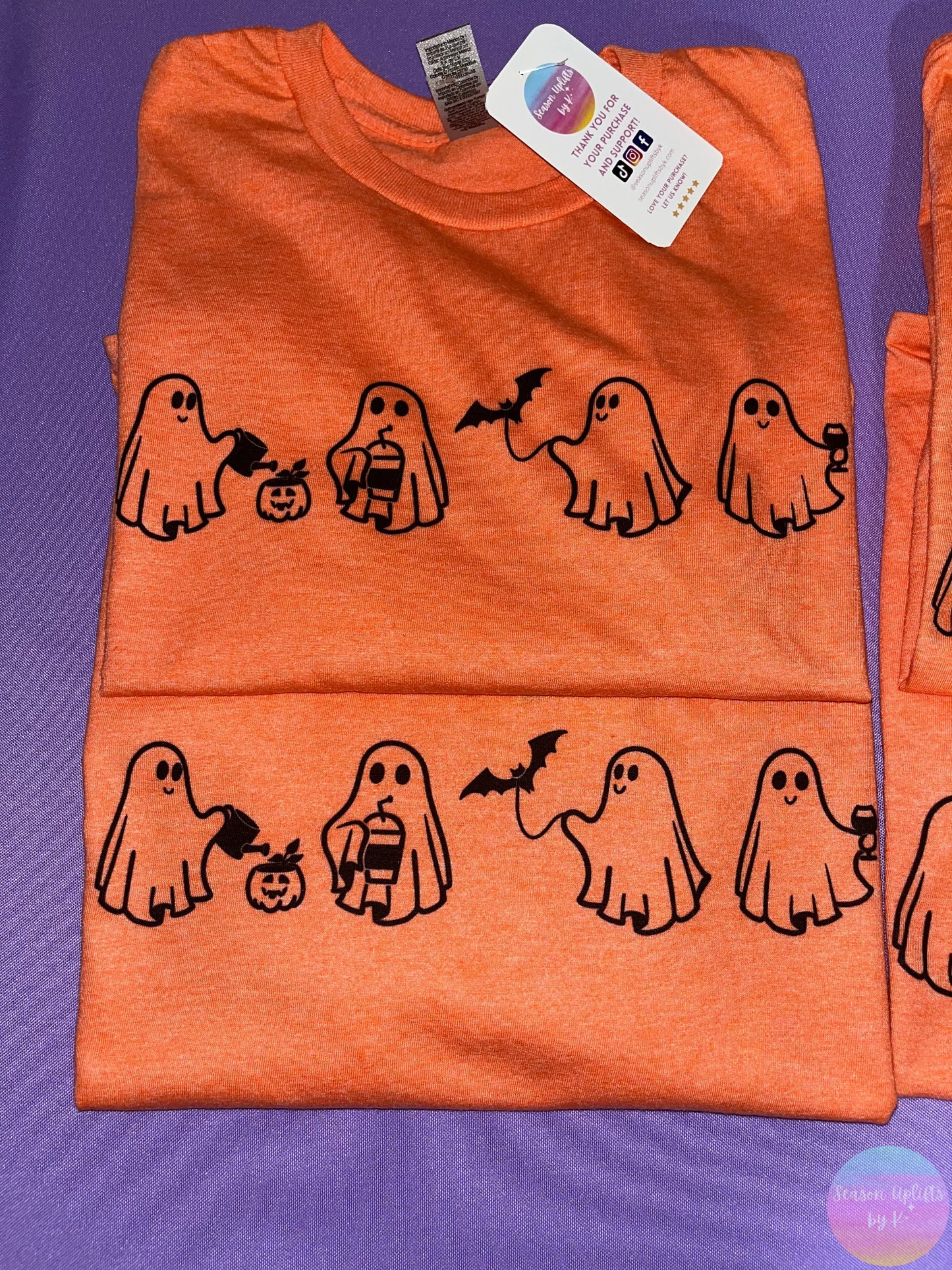 Happy Ghost T-Shirt Season Uplifts by K