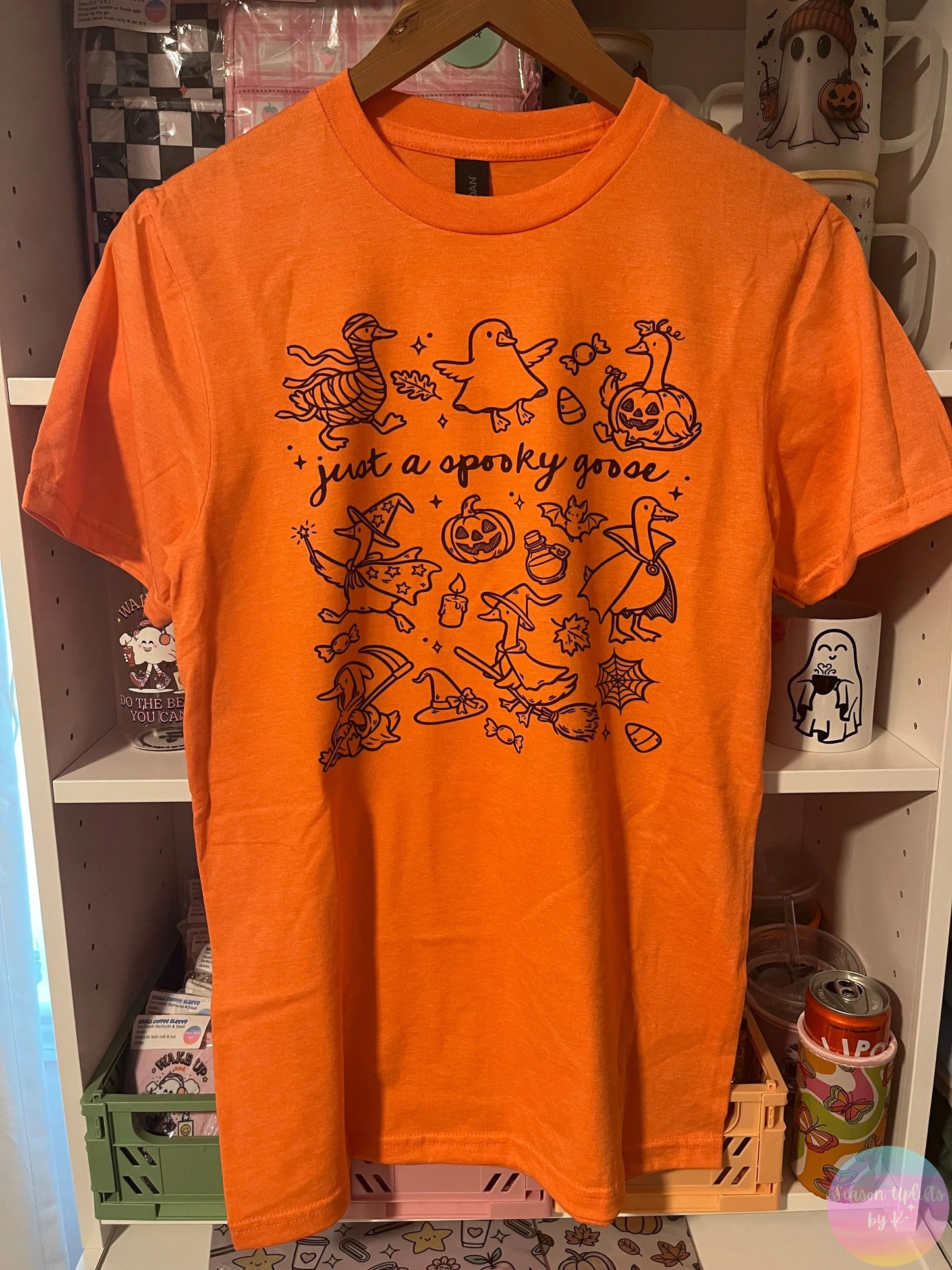 Just a Spooky Goose Tee Season Uplifts by K