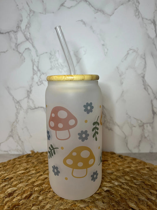 Mushroom Glass Cup Season Uplifts by K