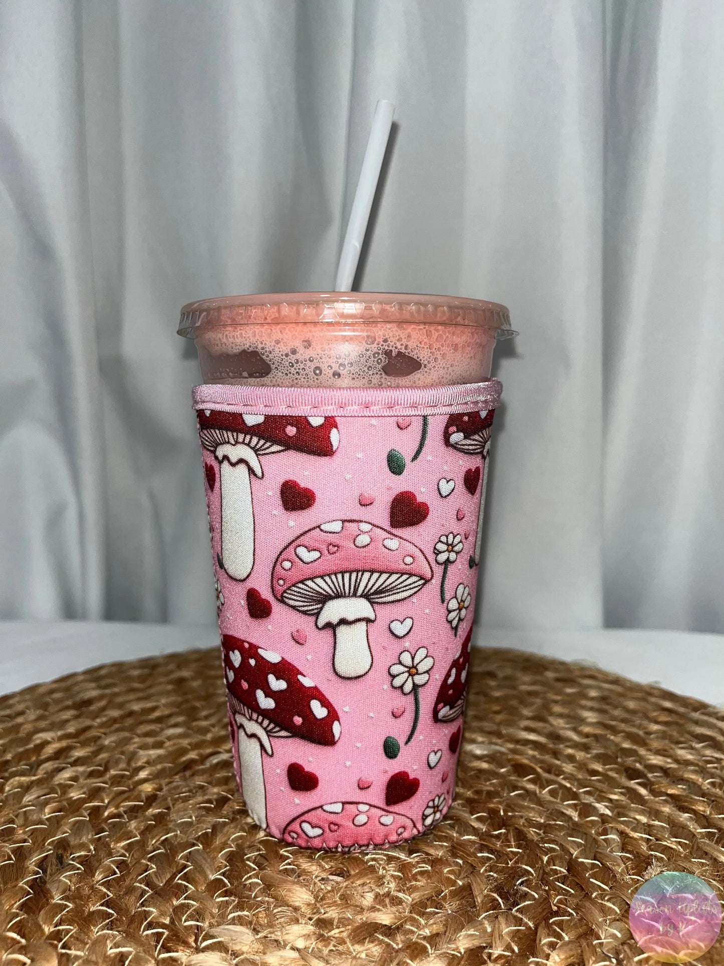 Mushroom Love Coffee Sleeve Season Uplifts by K