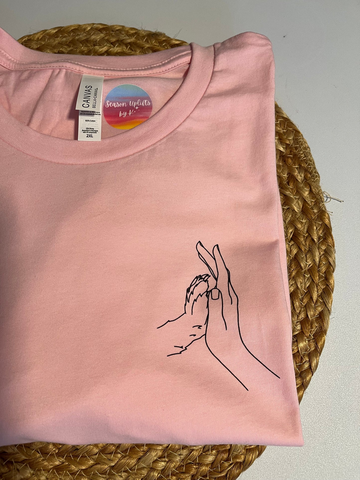 Paw High Five Pink T-shirt