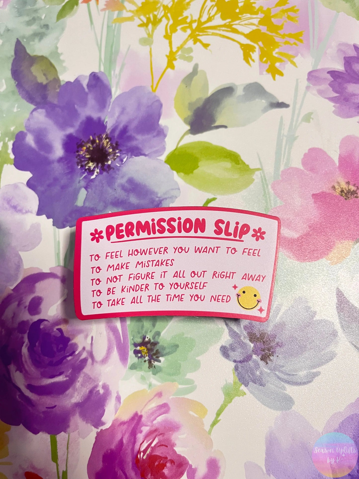 Permission Slip Magnet Season Uplifts by K