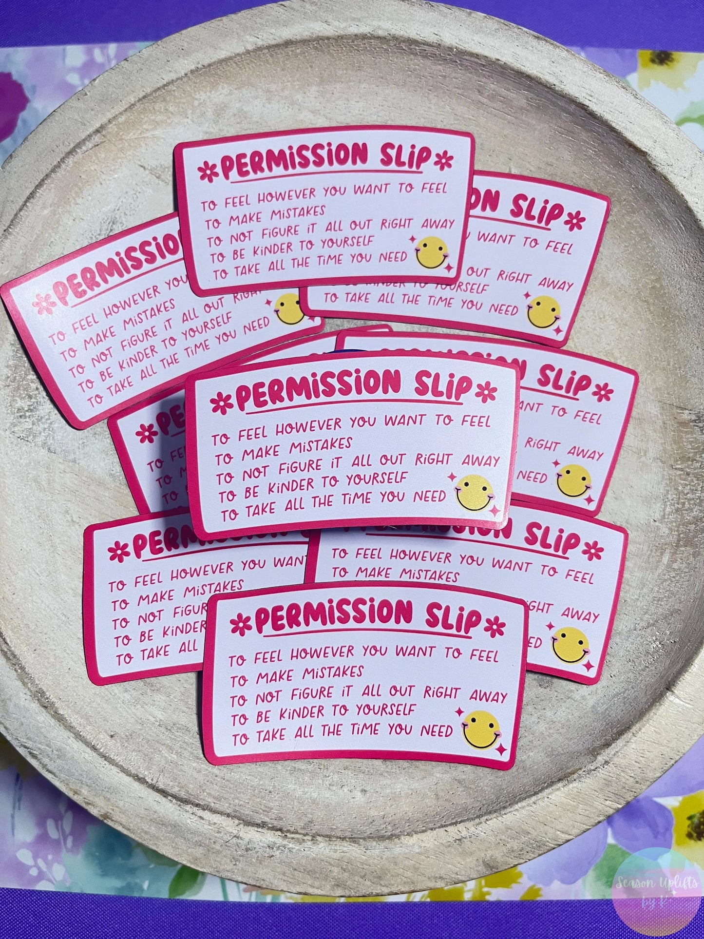 Permission Slip Magnet Season Uplifts by K