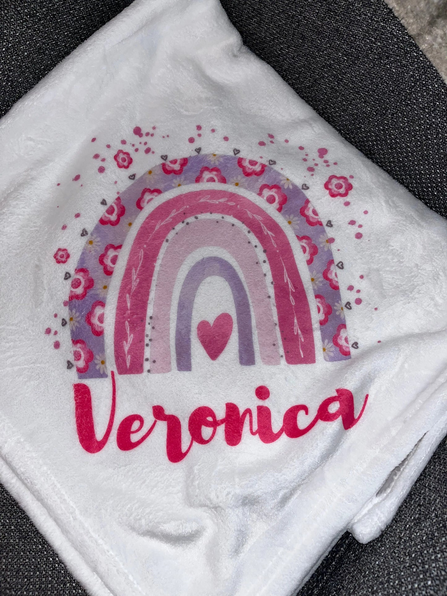 Personalized Rainbow Baby Blanket Season Uplifts by K