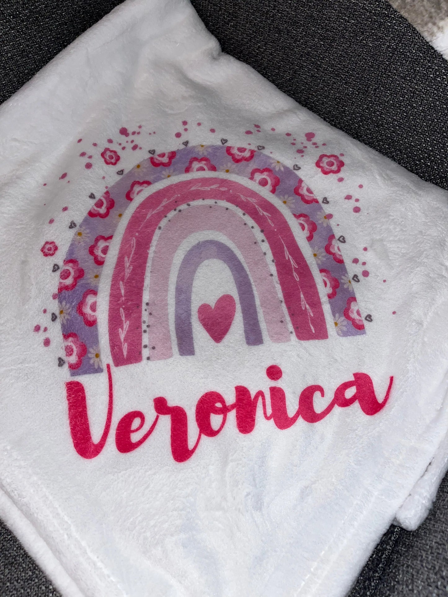 Personalized Rainbow Baby Blanket Season Uplifts by K