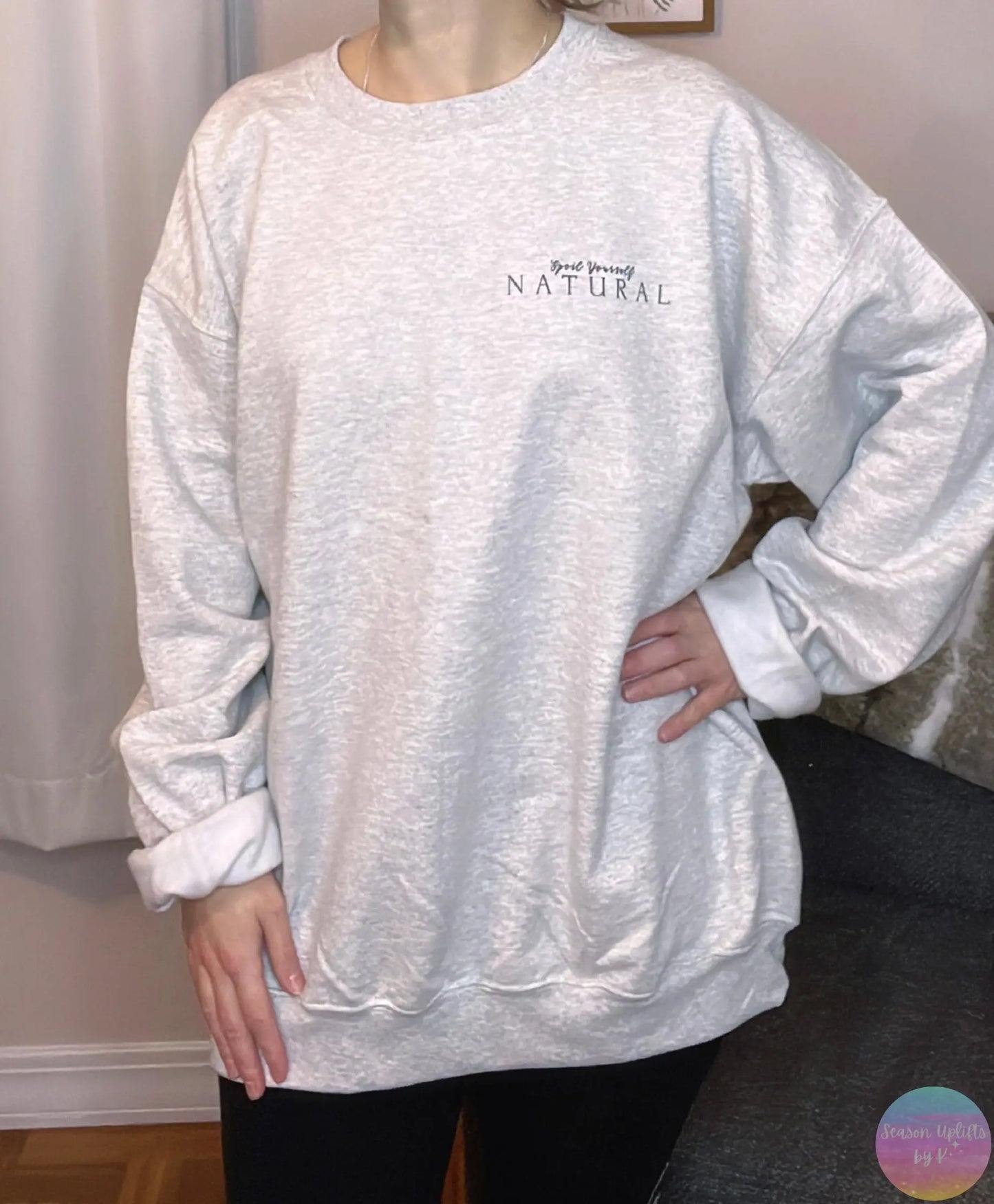 SYN Custom Merch Crewneck Sweatshirt Season Uplifts by K
