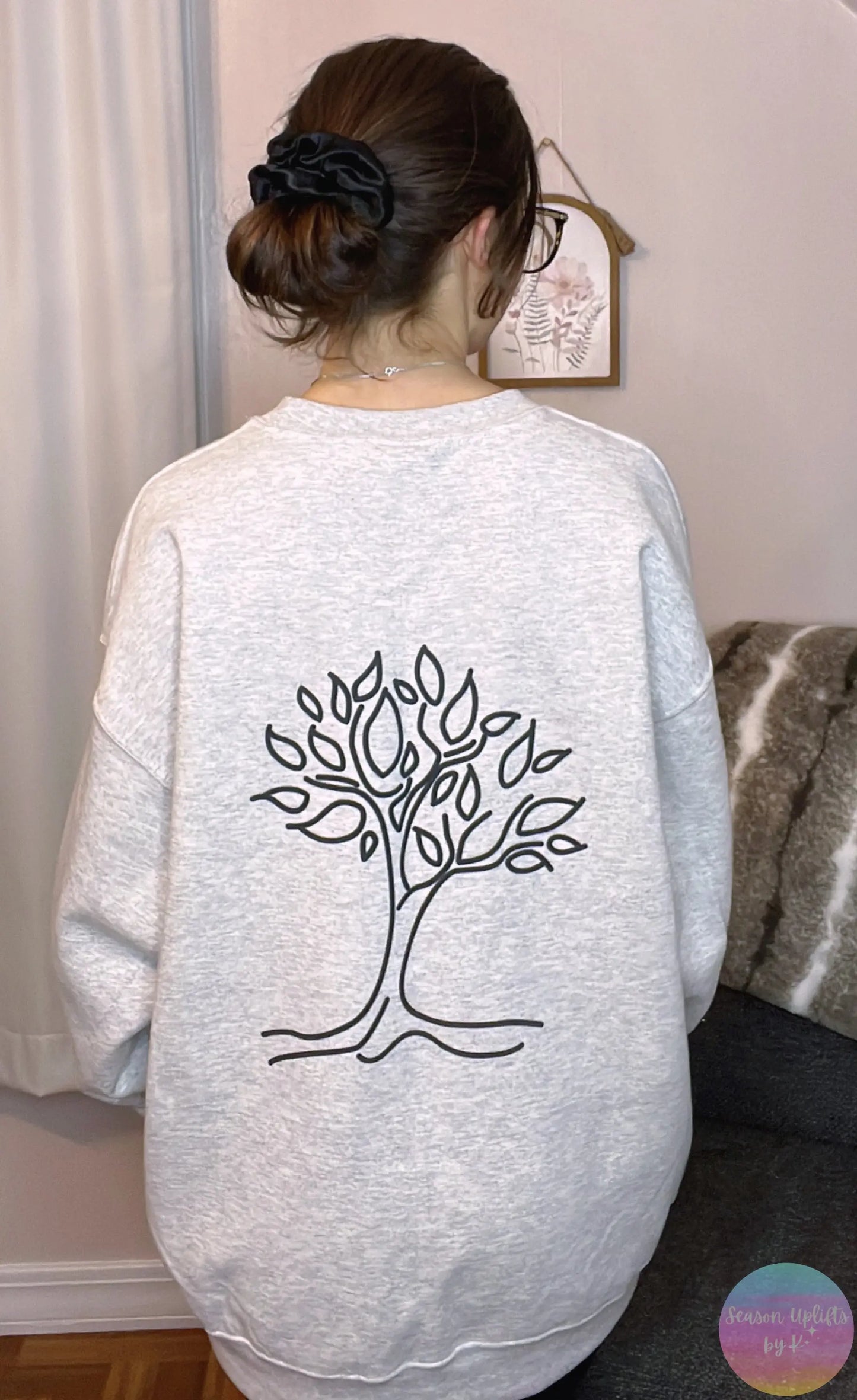 SYN Custom Merch Crewneck Sweatshirt Season Uplifts by K