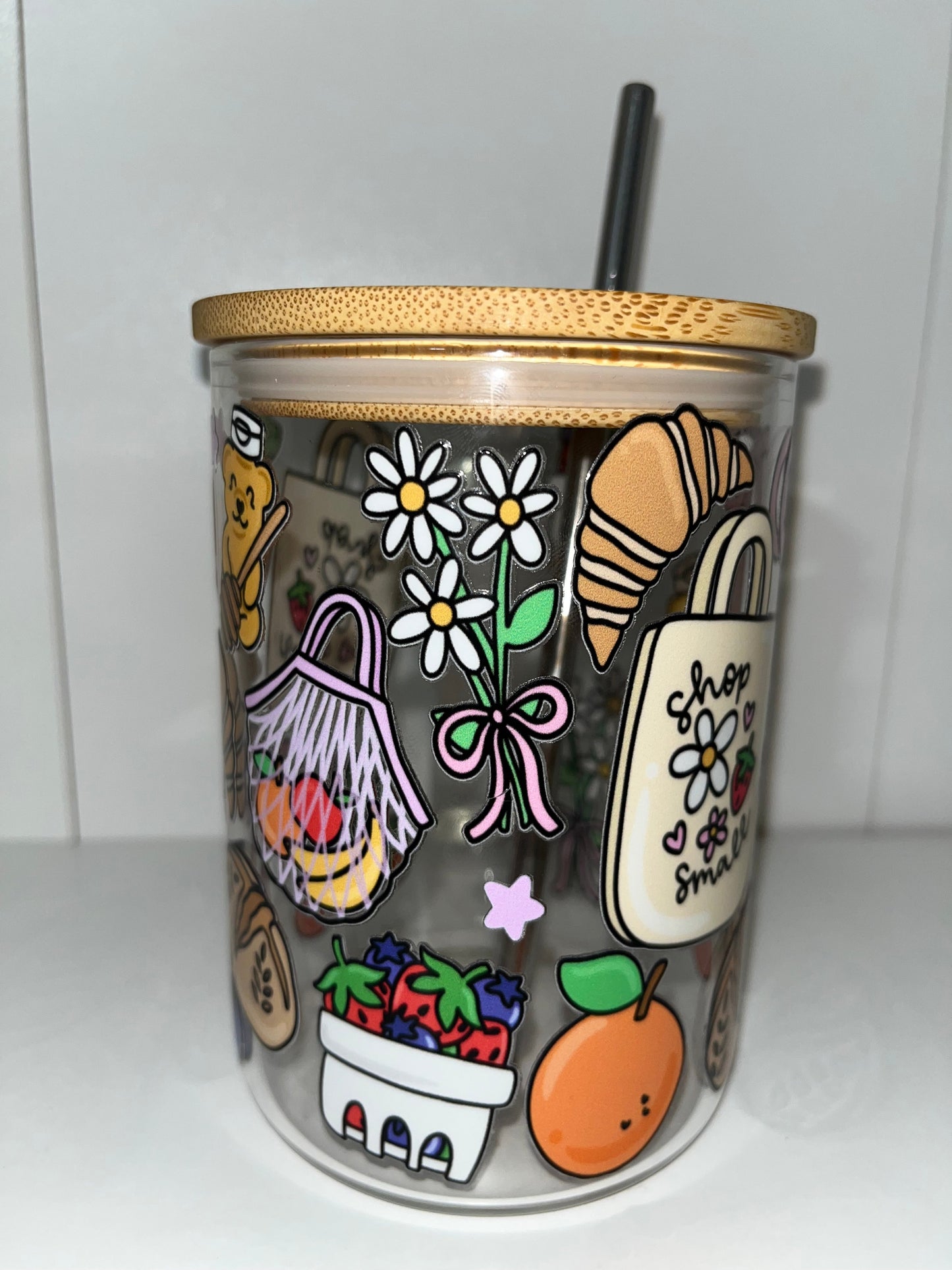 Shop Small/Farmers Market Oopsie 17oz Glass Mug