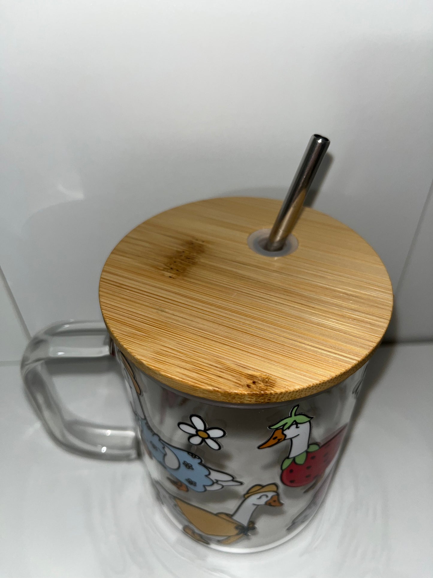 Silly Goose 17oz Glass Mug