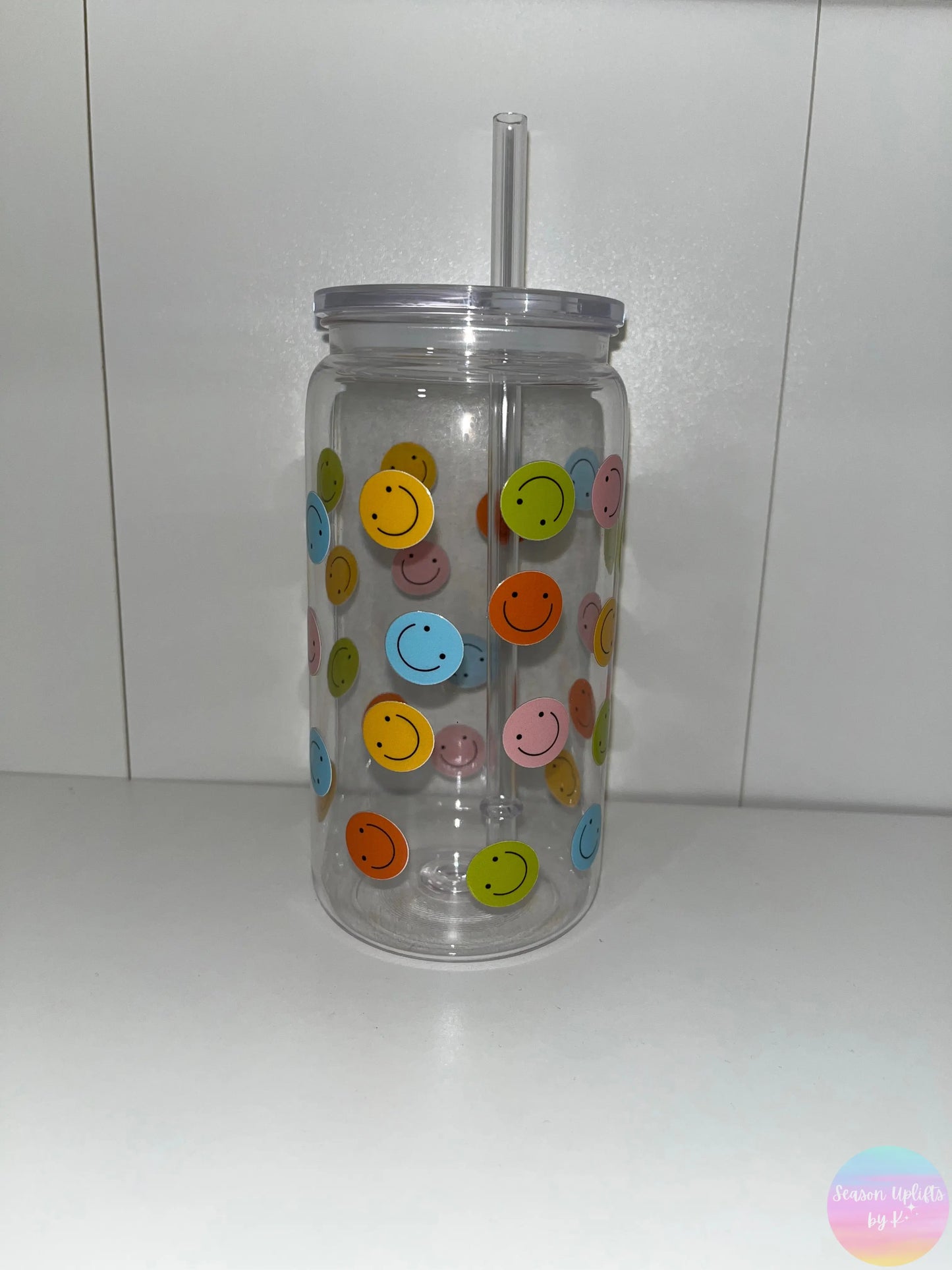 Smiley Sips Acrylic Cup Season Uplifts by K