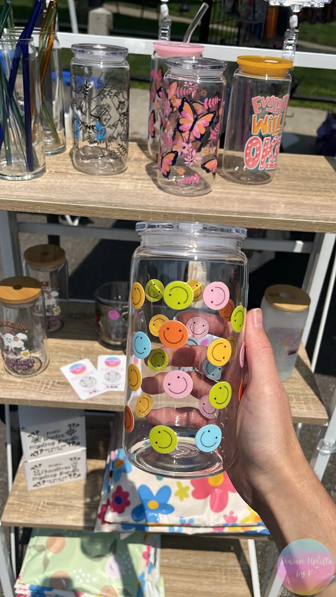 Smiley Sips Acrylic Cup Season Uplifts by K