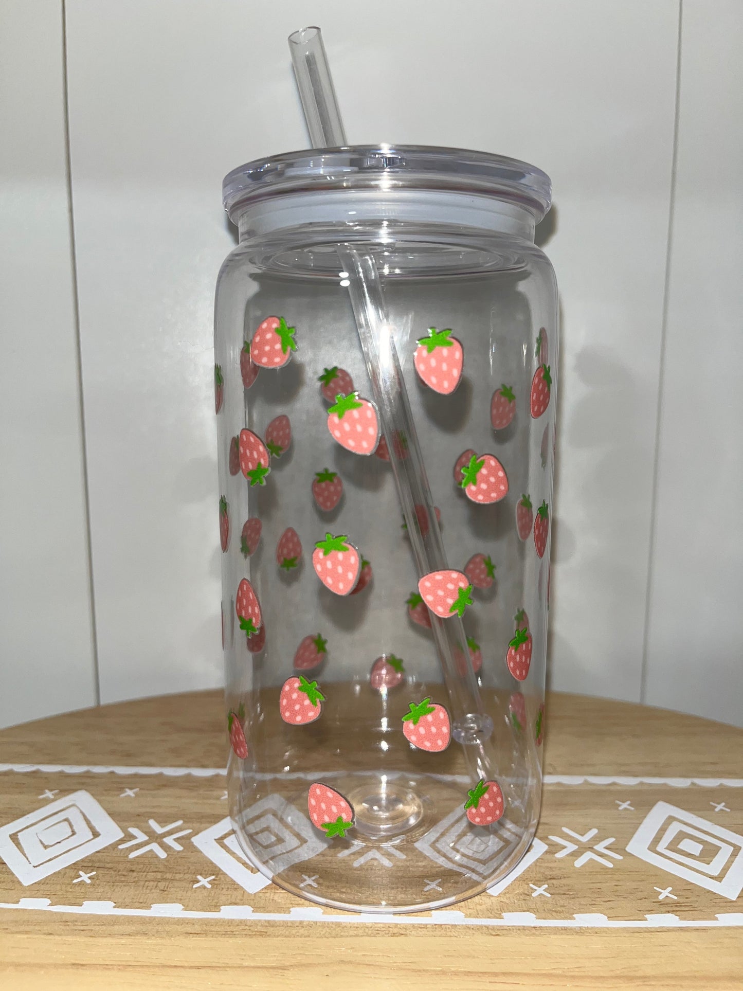 Strawberries 16oz Acrylic Cup