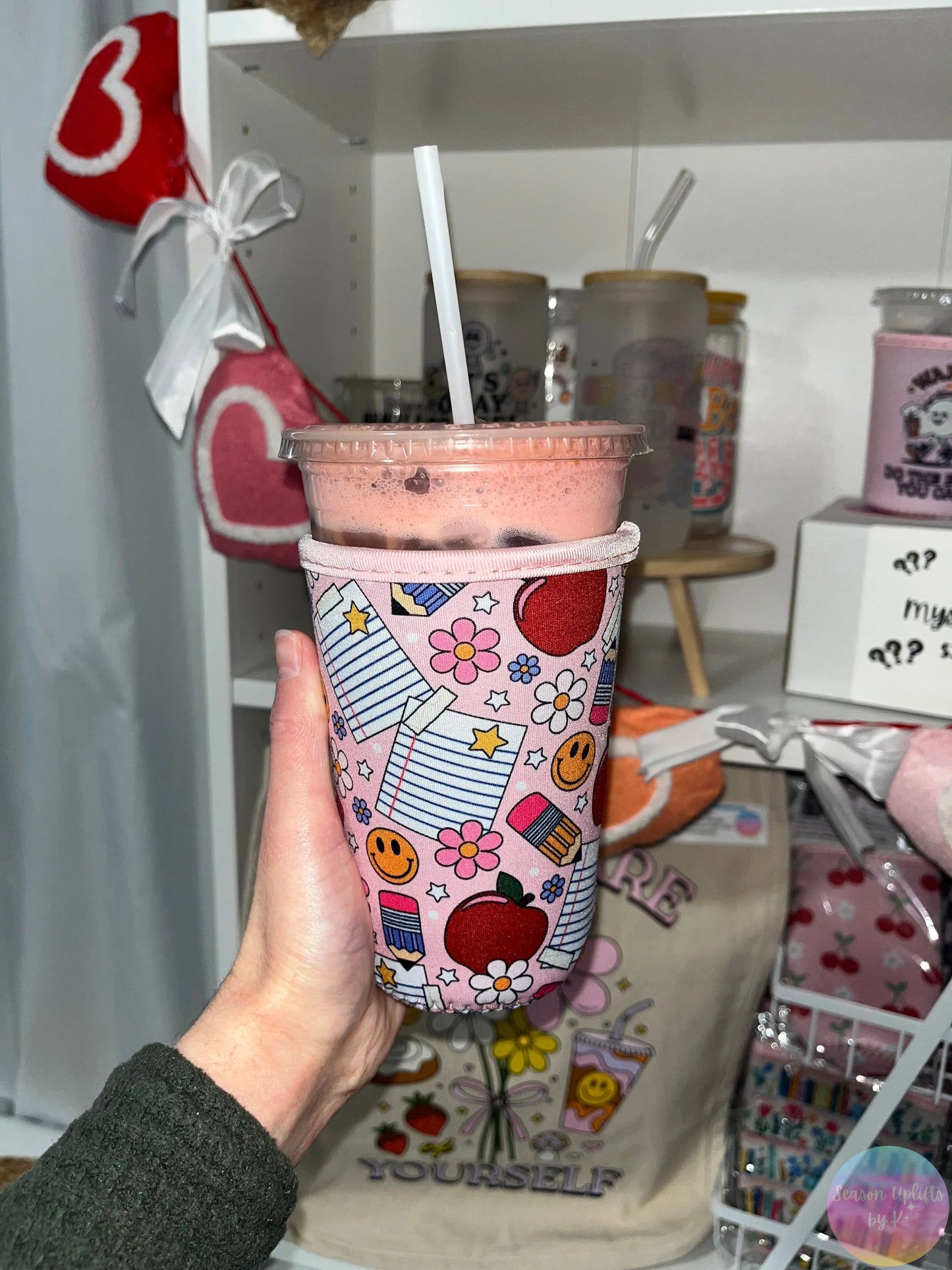 Teacher Coffee Sleeve Season Uplifts by K