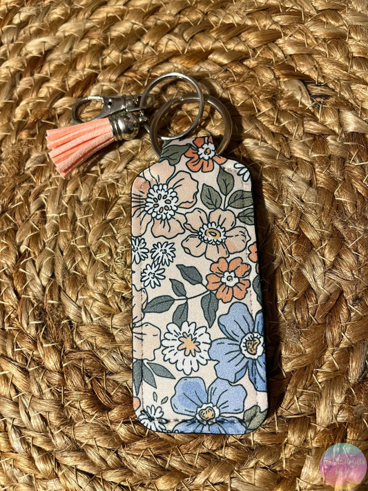 Vintage Bloom Chapstick Holder Keychain Season Uplifts by K