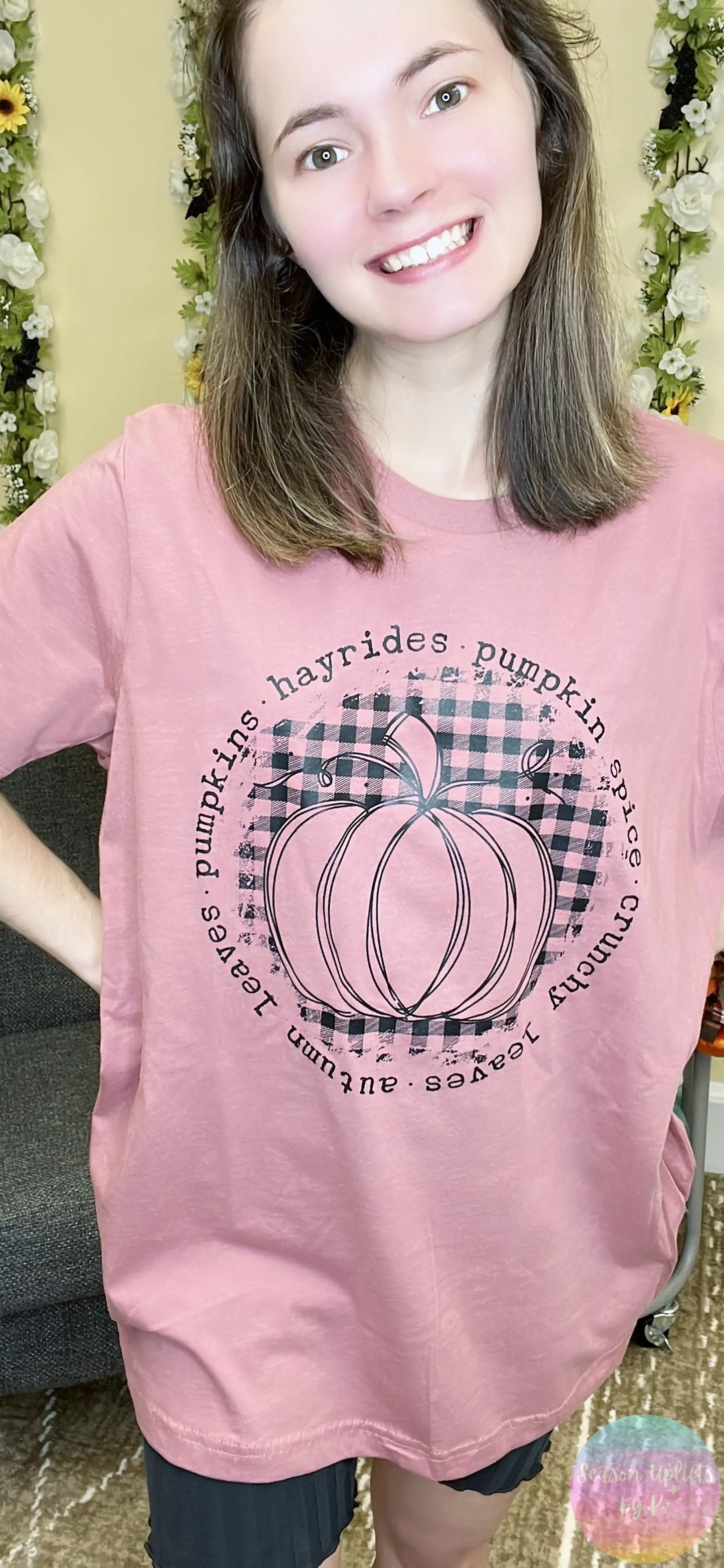 Fall Things Mauve Tee Season Uplifts by K