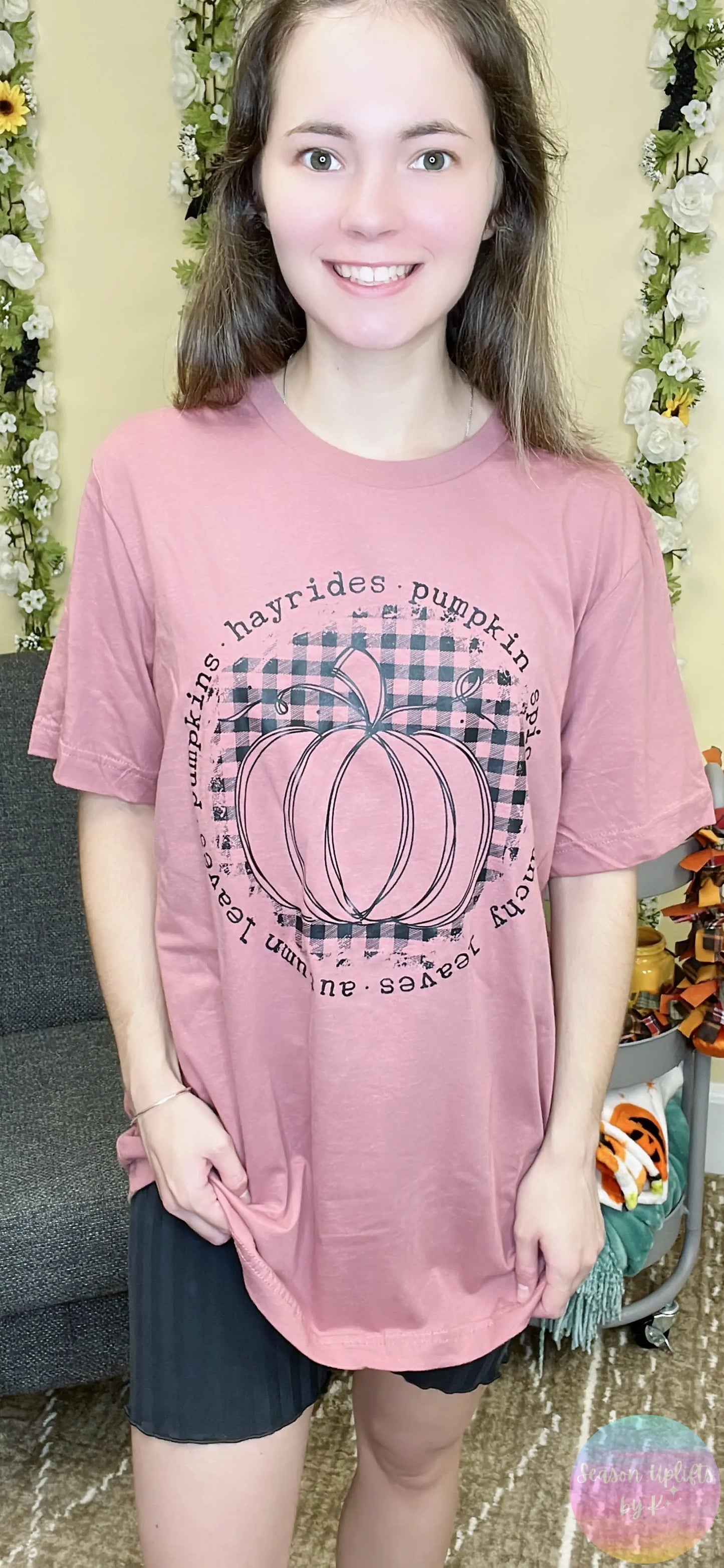 Fall Things Mauve Tee Season Uplifts by K