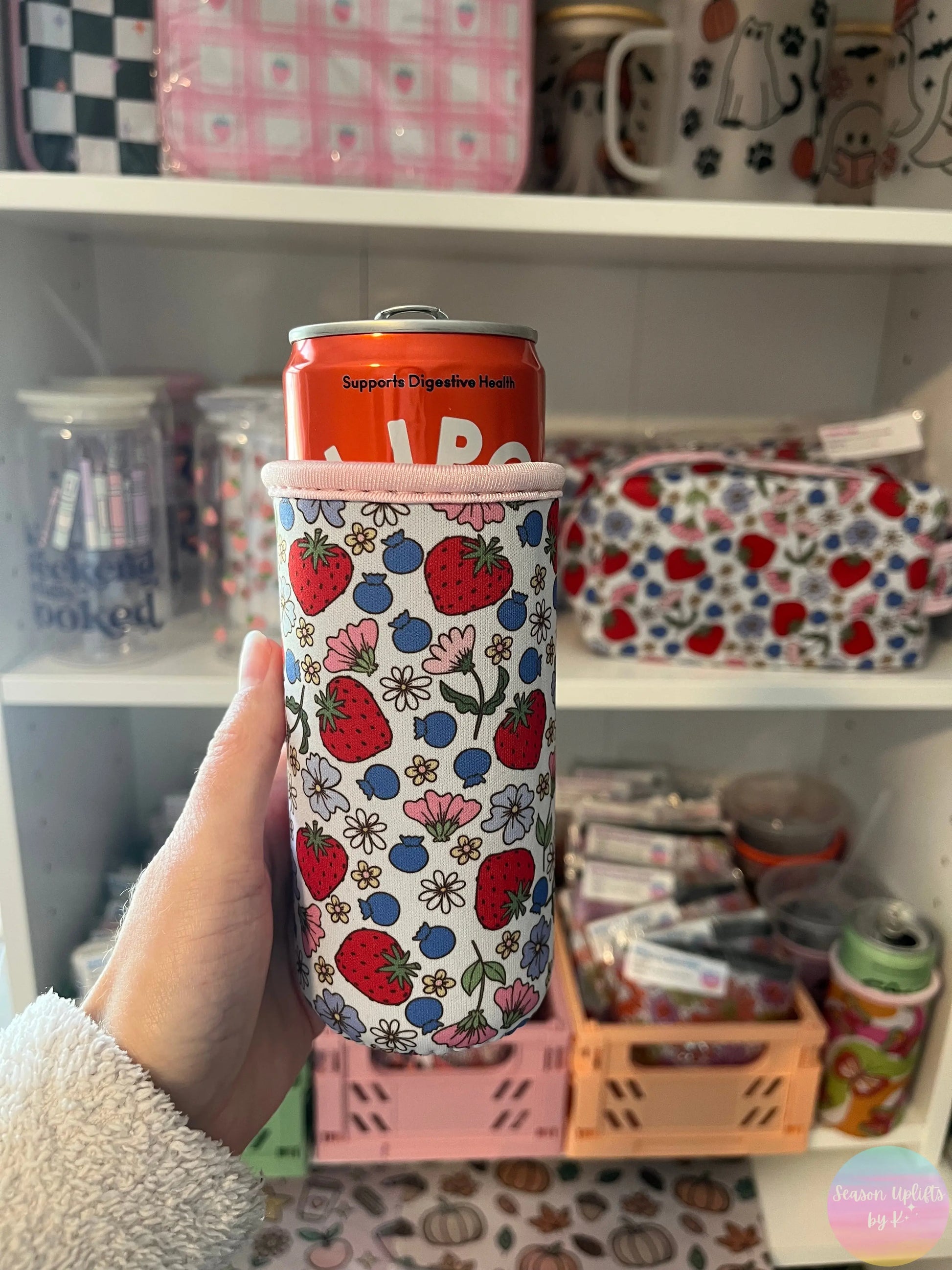 Berries & Blooms Slim Can Sleeve Season Uplifts by K