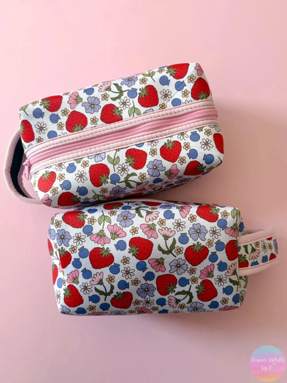 Berries & Florals Travel / Make Up Bag Season Uplifts by K