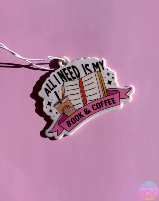 Books & Coffee Air Freshener Season Uplifts by K