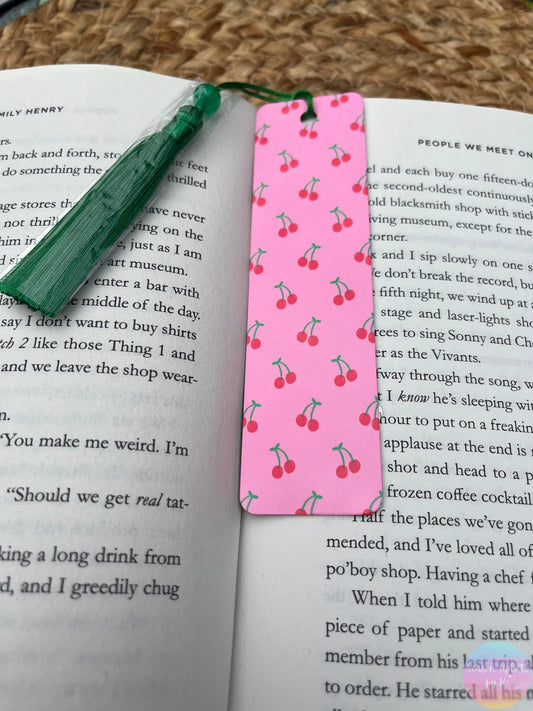 Cherries & Chapters Aluminum Bookmark Season Uplifts by K