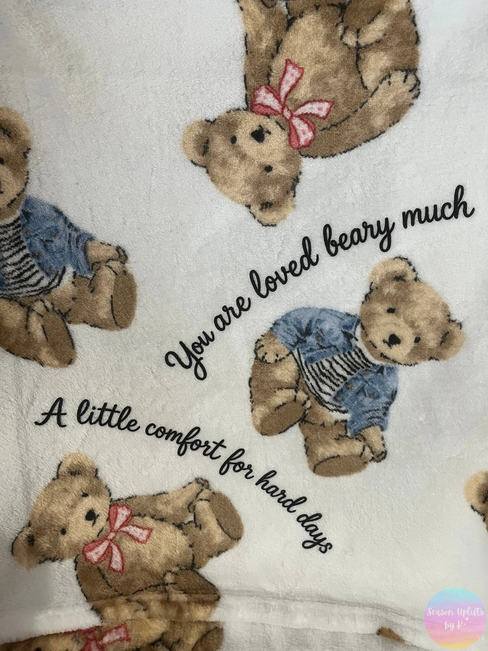 Comfort Bear Blanket — 50” by 60” Season Uplifts by K