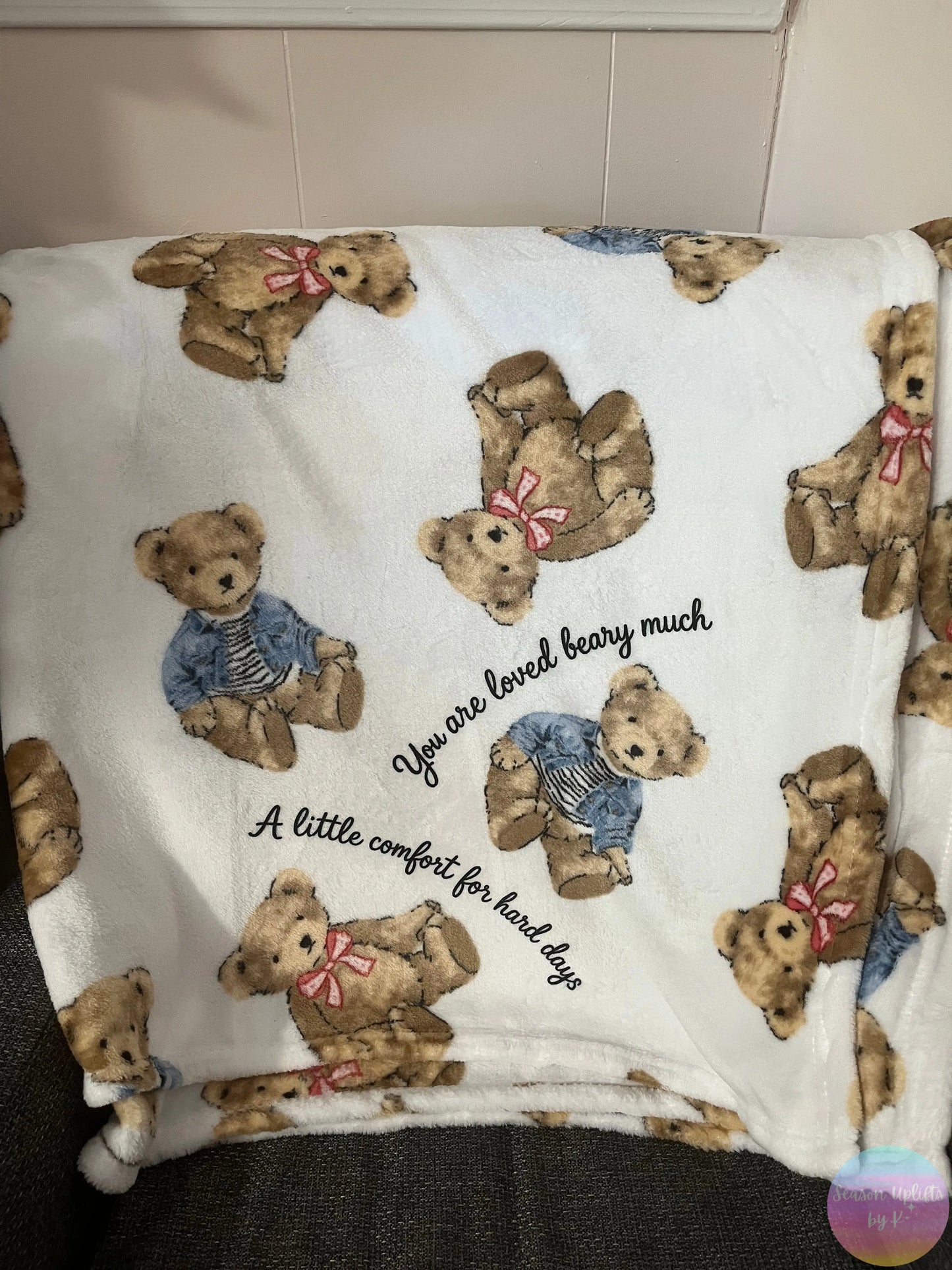 Comfort Bear Blanket — 50” by 60” Season Uplifts by K