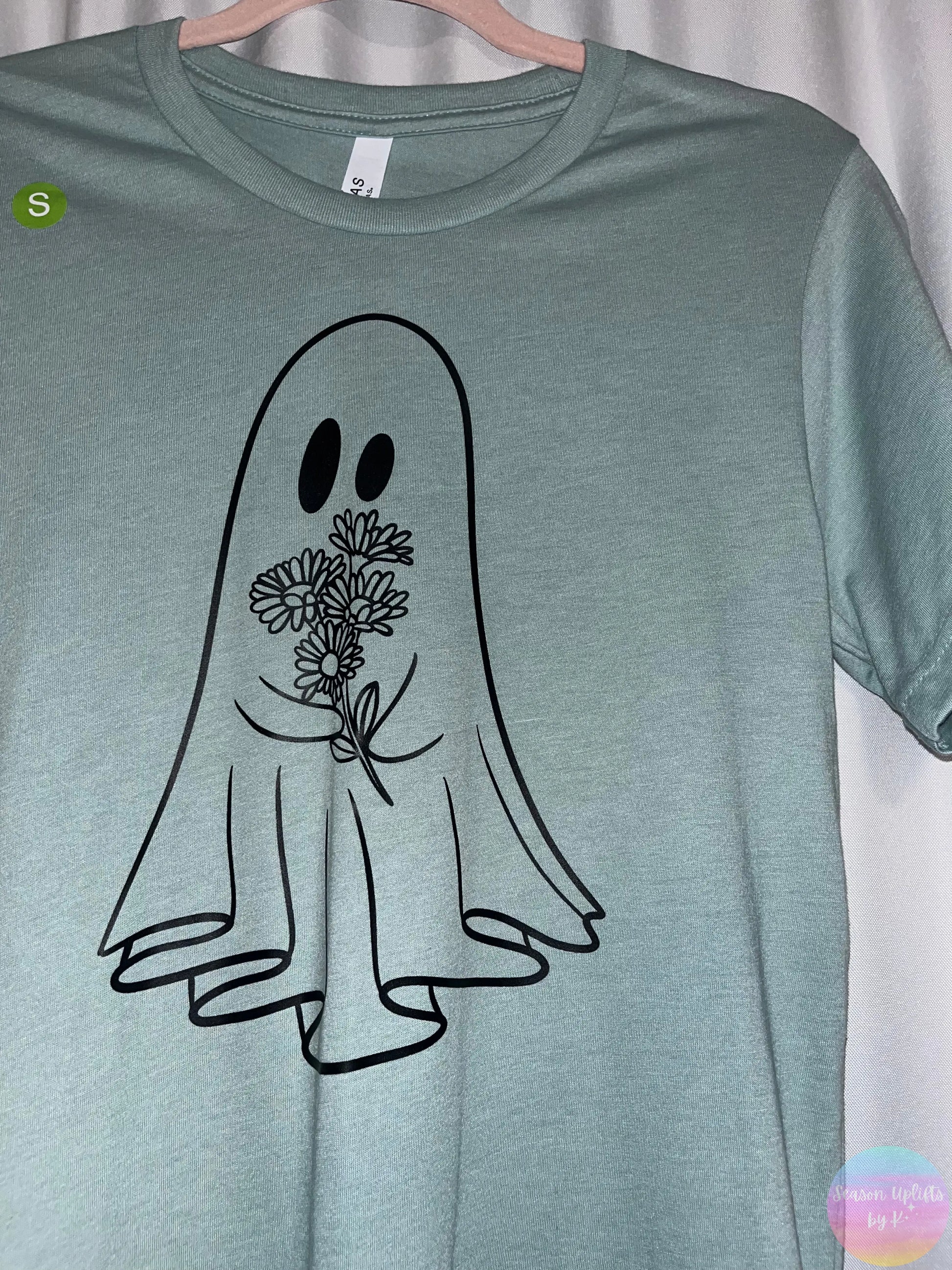 Cute Ghost Dusty Blue T-shirt Season Uplifts by K