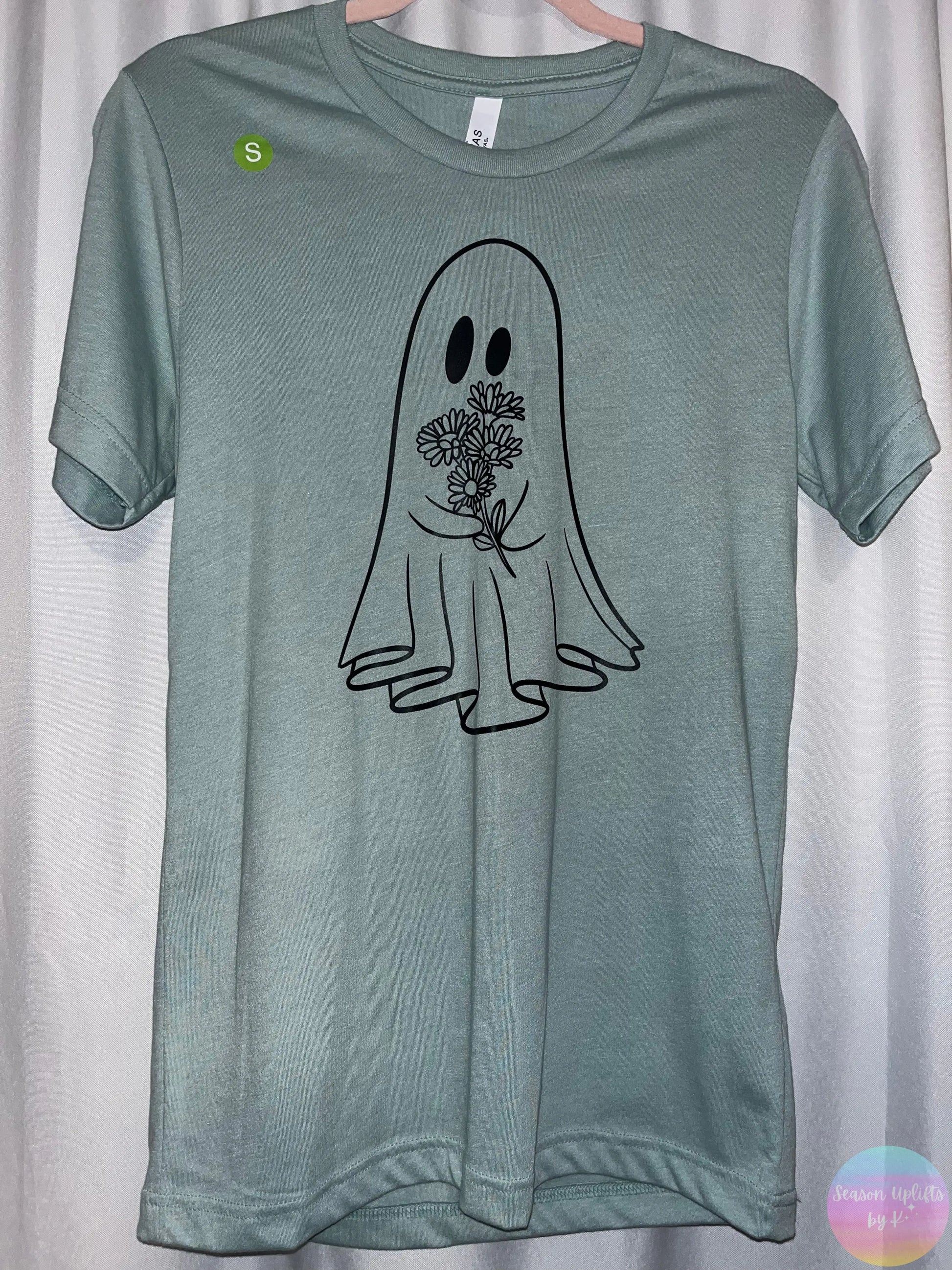 Cute Ghost Dusty Blue T-shirt Season Uplifts by K