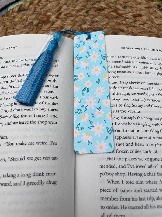 Blue Skies & Daisies Bookmark