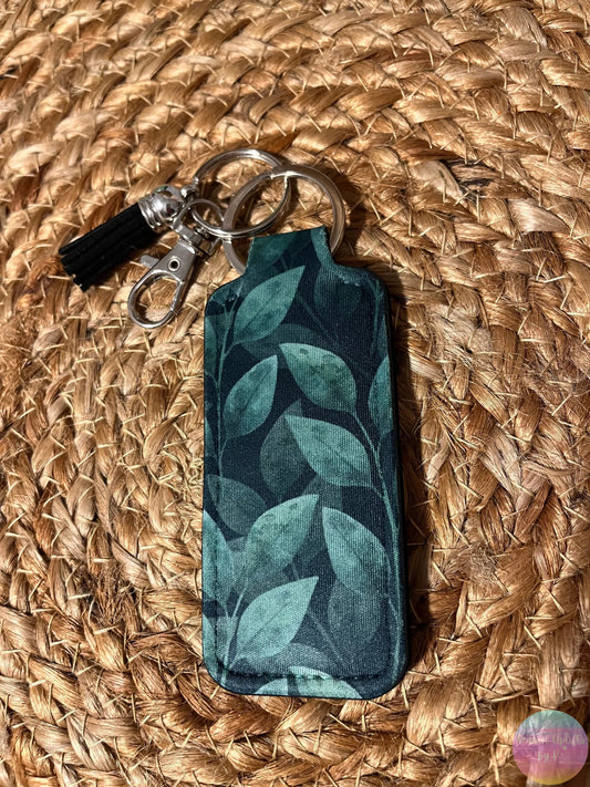 Evergreen Escape Chapstick Holder Keychain Season Uplifts by K