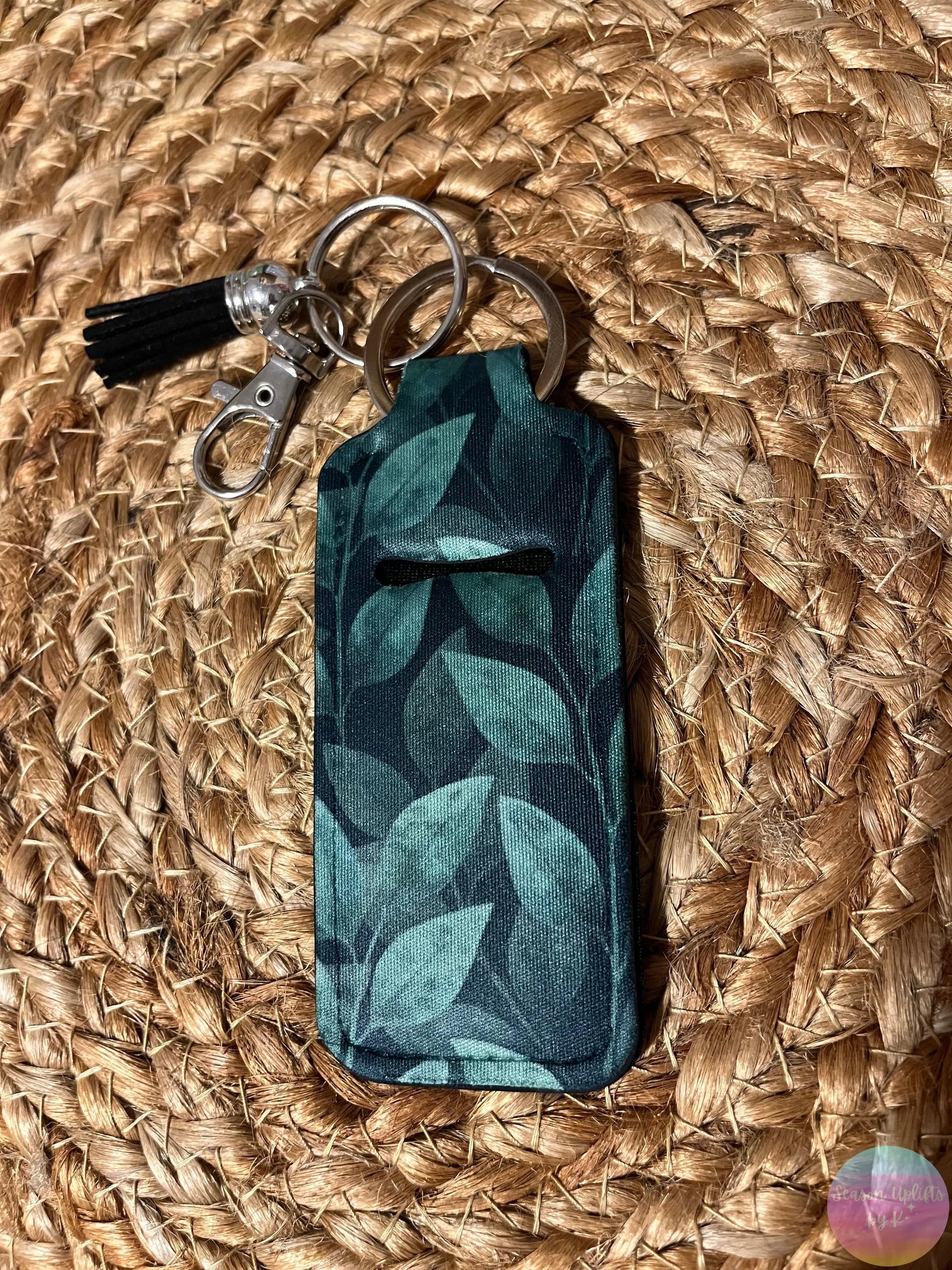 Evergreen Escape Chapstick Holder Keychain Season Uplifts by K