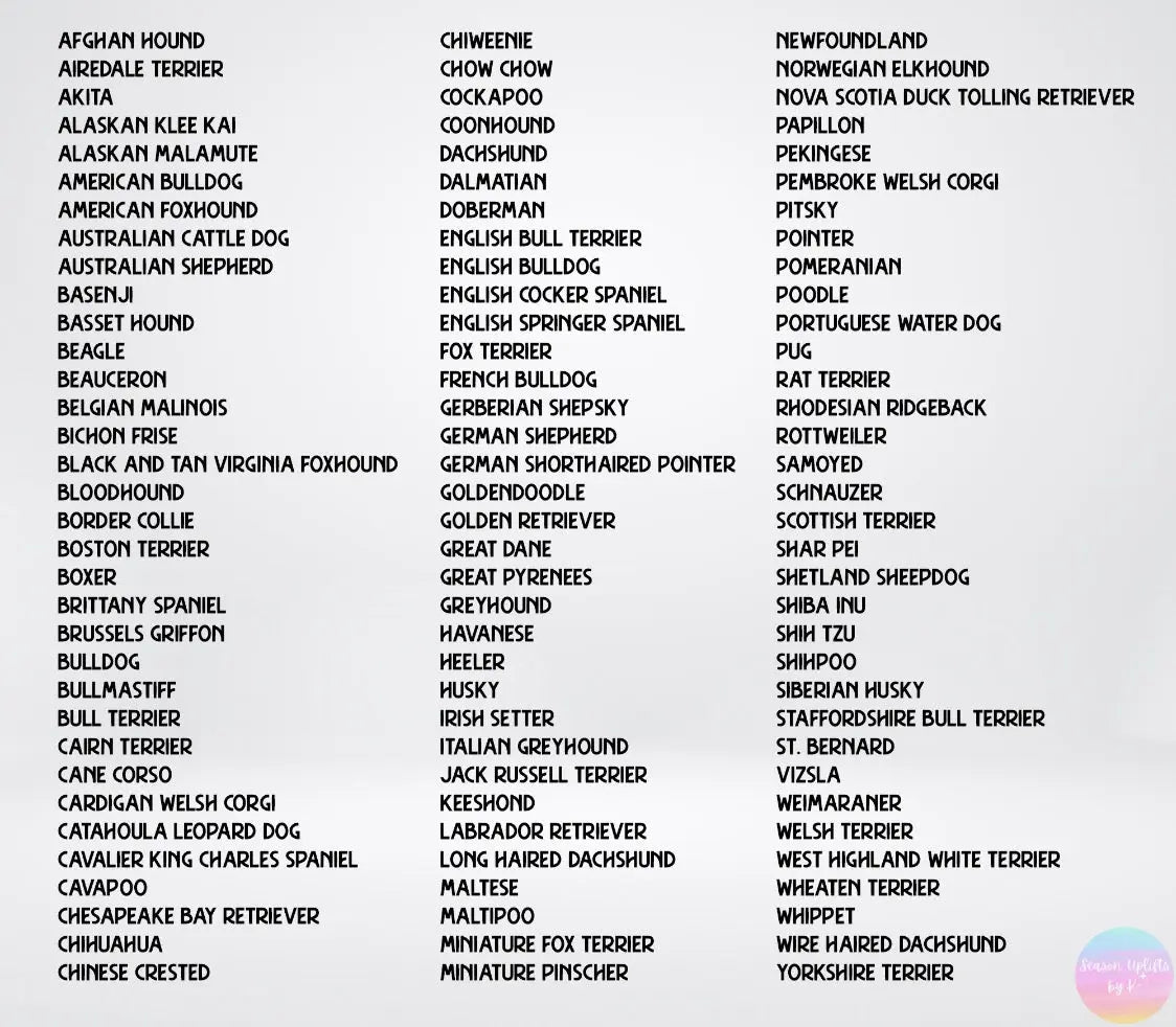 Floral Dog Silhouette Tote Bag Season Uplifts by K