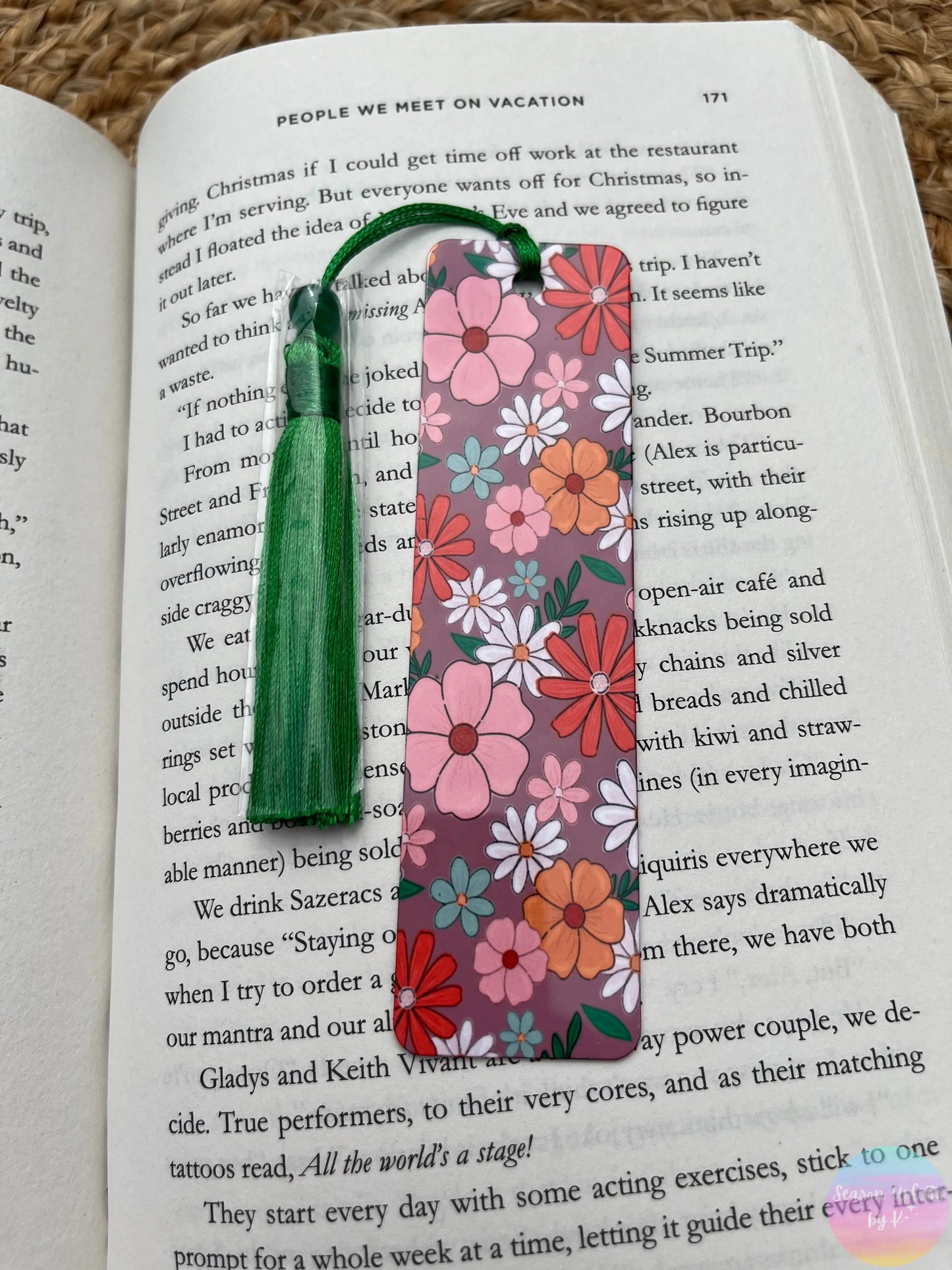 Flower Garden Bookmark Season Uplifts by K