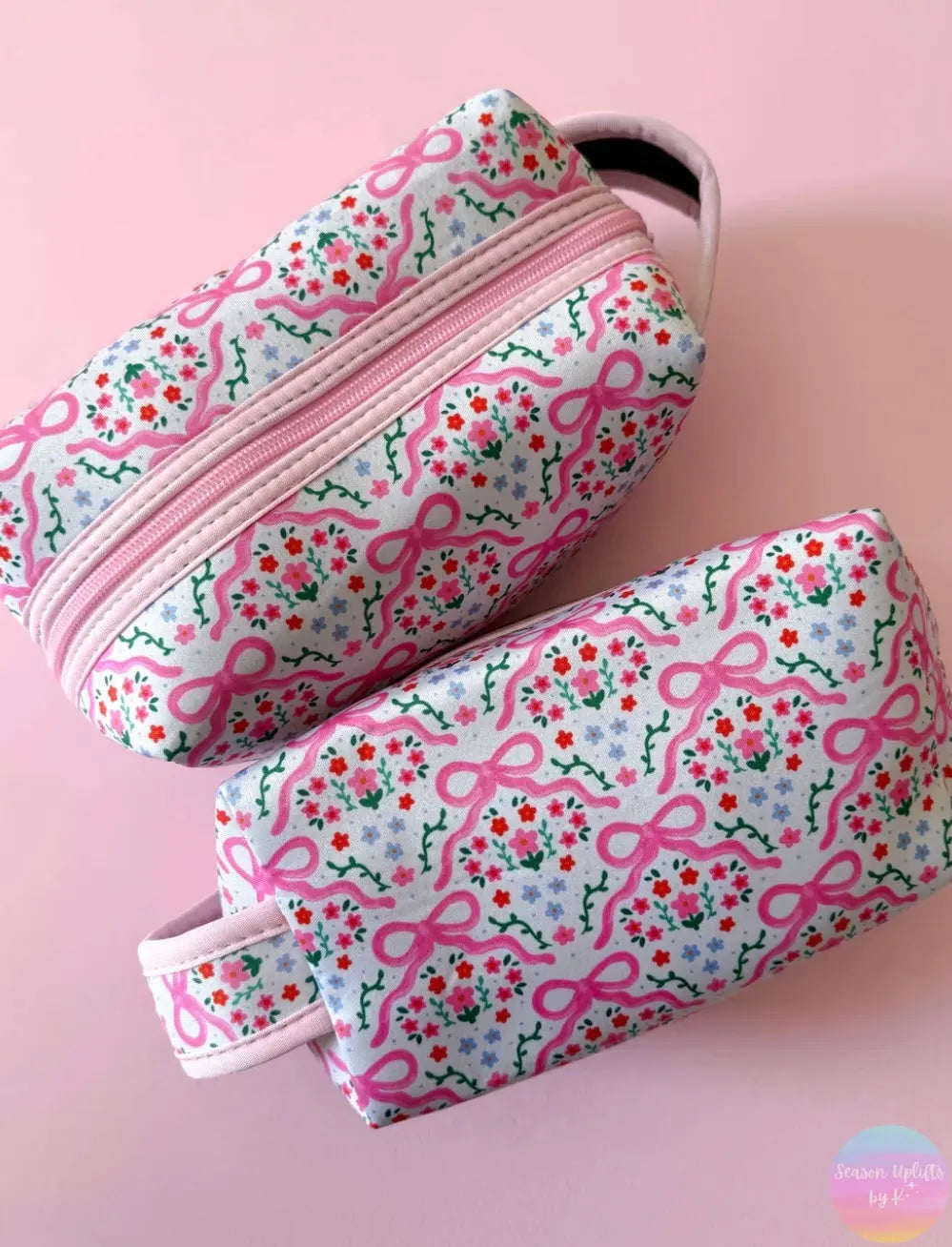 Flowers & Bows Travel / Make Up Bag Season Uplifts by K