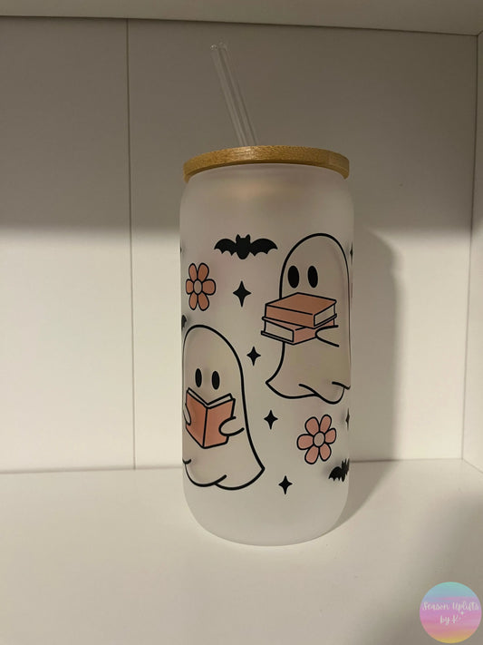 Ghost & BOOks Frosted Glass Cup Season Uplifts by K