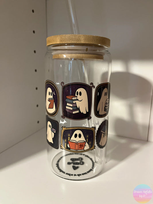 Ghost & Books Glass Cups Season Uplifts by K
