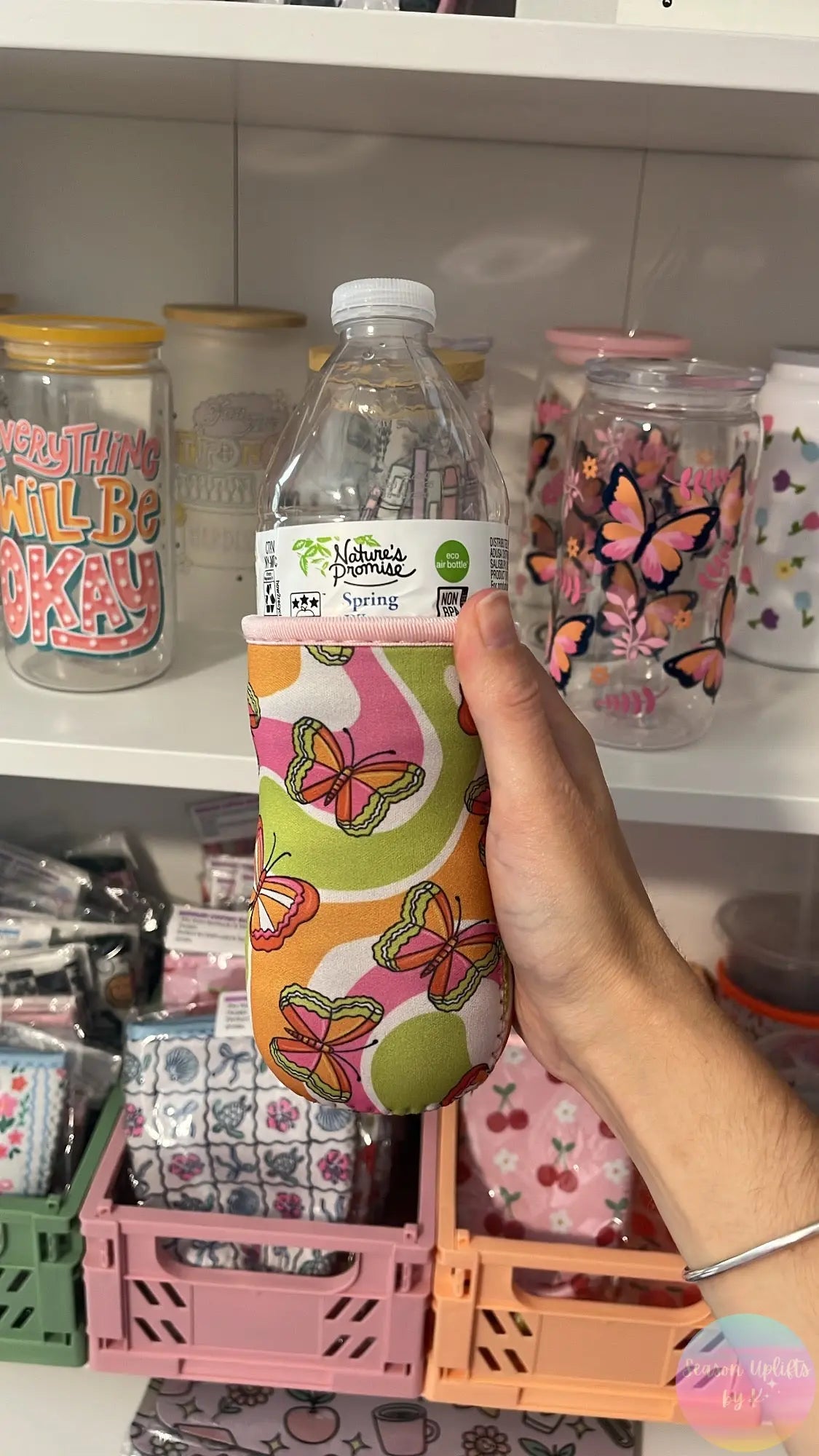 Groovy Butterflies Slim Can Sleeve Season Uplifts by K