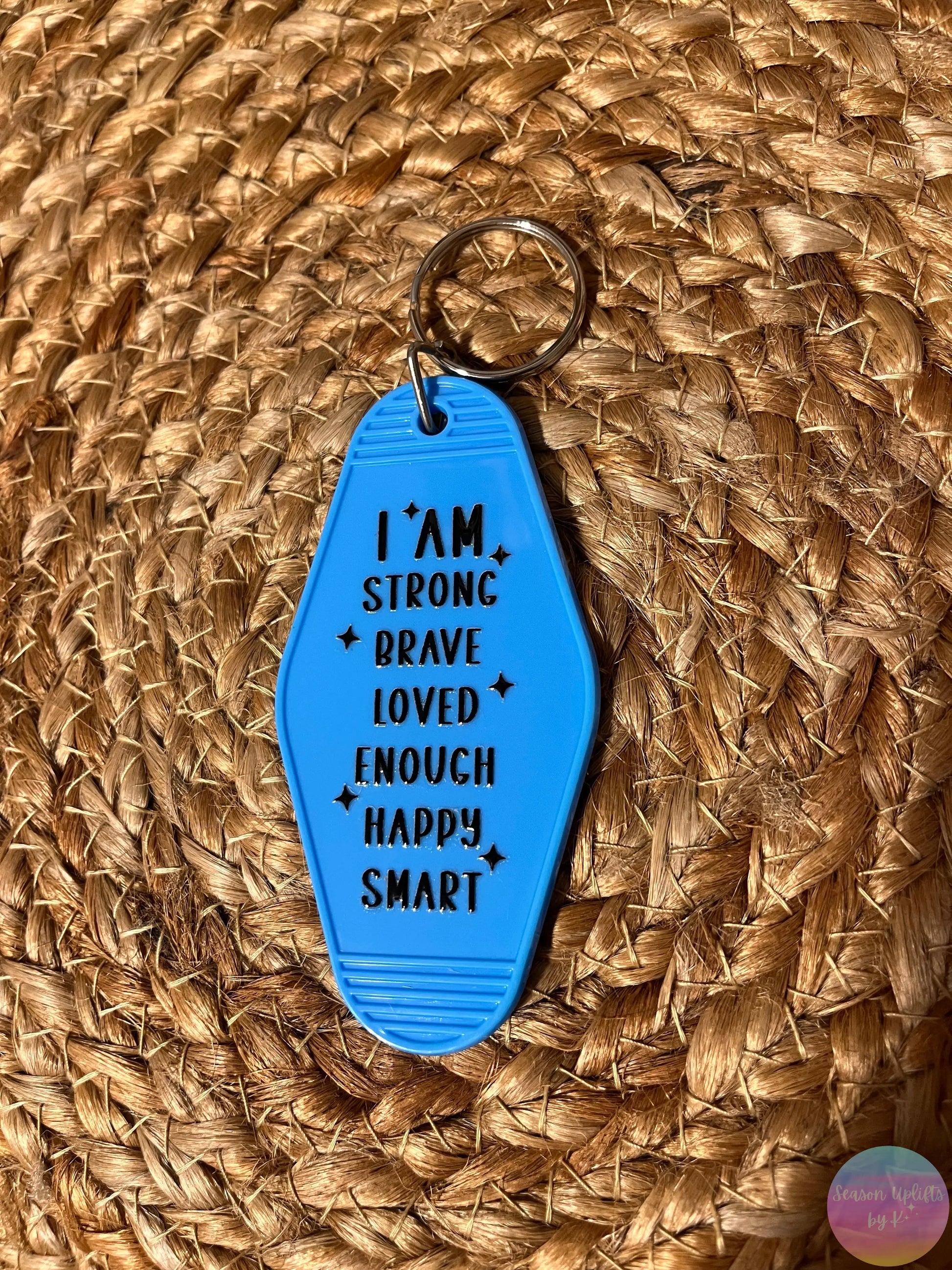 I am Affirmation Motel Keychain Season Uplifts by K