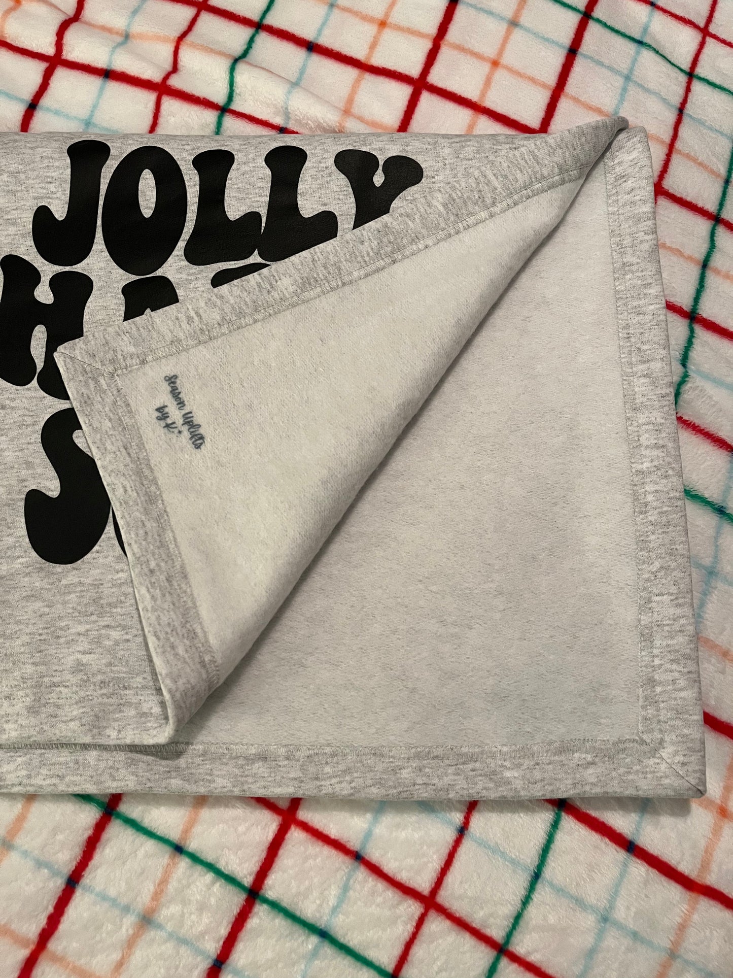 Jolly Happy Soul Ash Grey Blanket