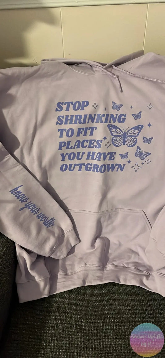 Know your worth Lavender Crewneck Sweatshirt XL Season Uplifts by K