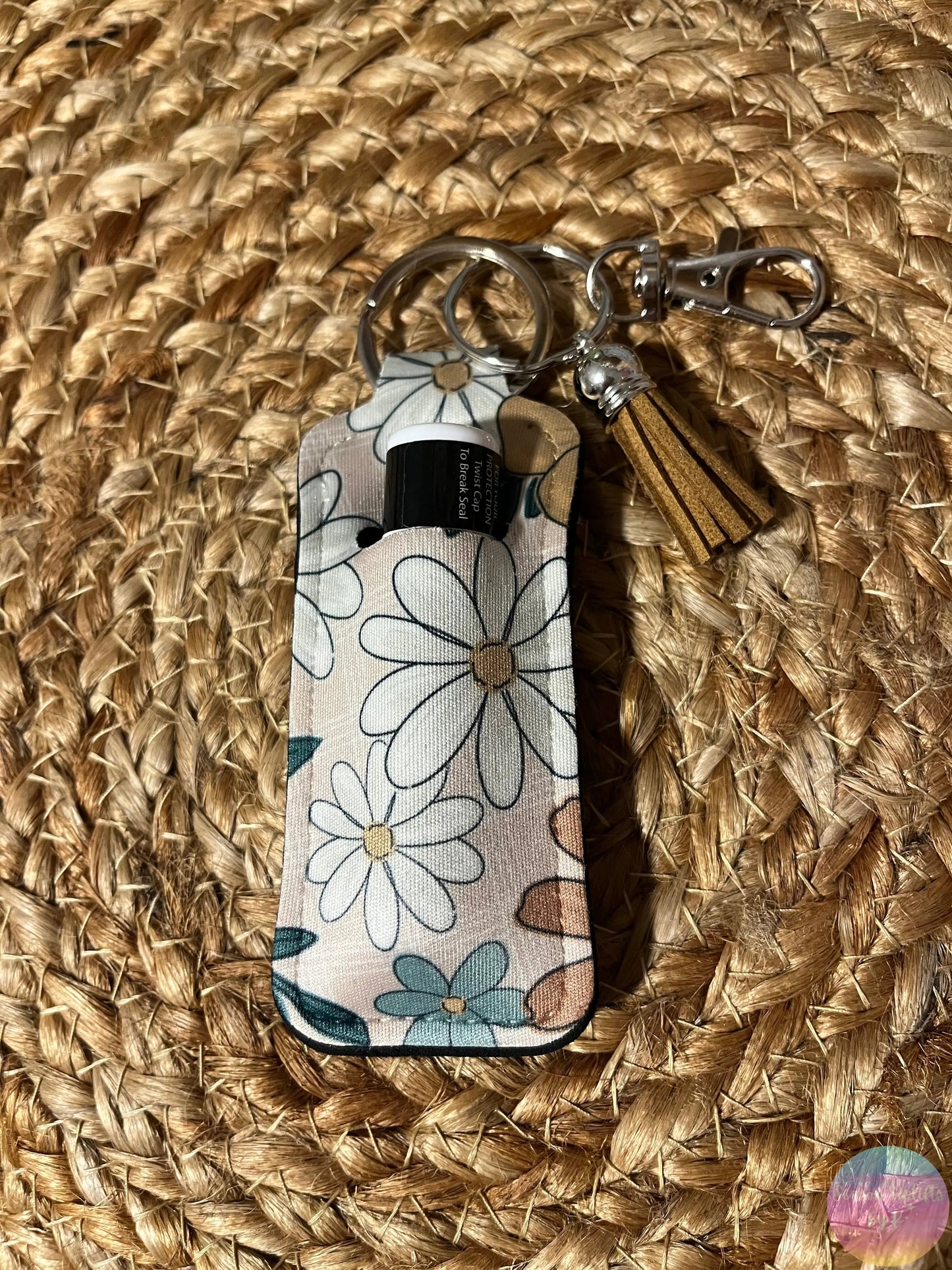 Neutral Meadows Chapstick Holder Keychain Season Uplifts by K
