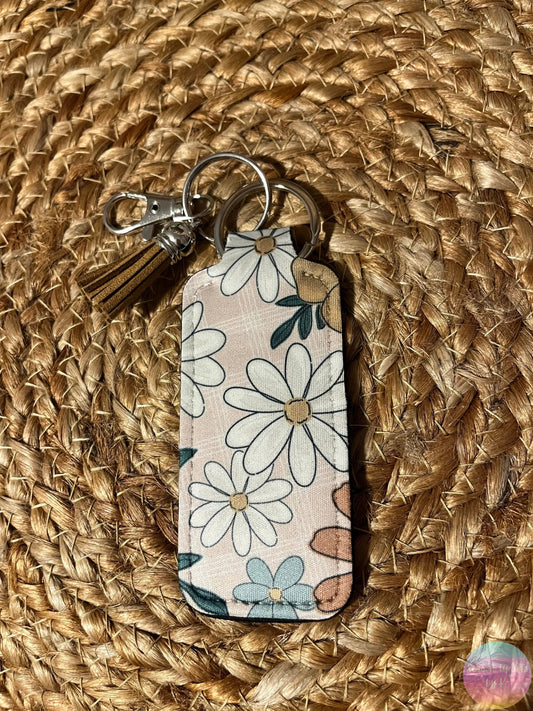 Neutral Meadows Chapstick Holder Keychain Season Uplifts by K
